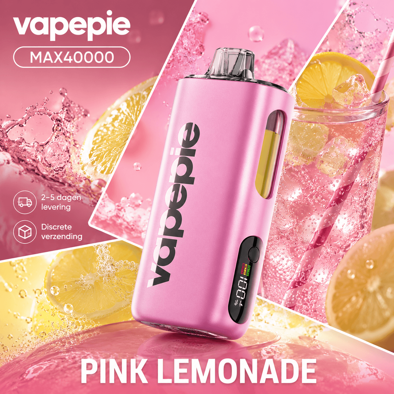 🔥Vapepie Max 40.000 trekjes（5% nicotinegehalte）