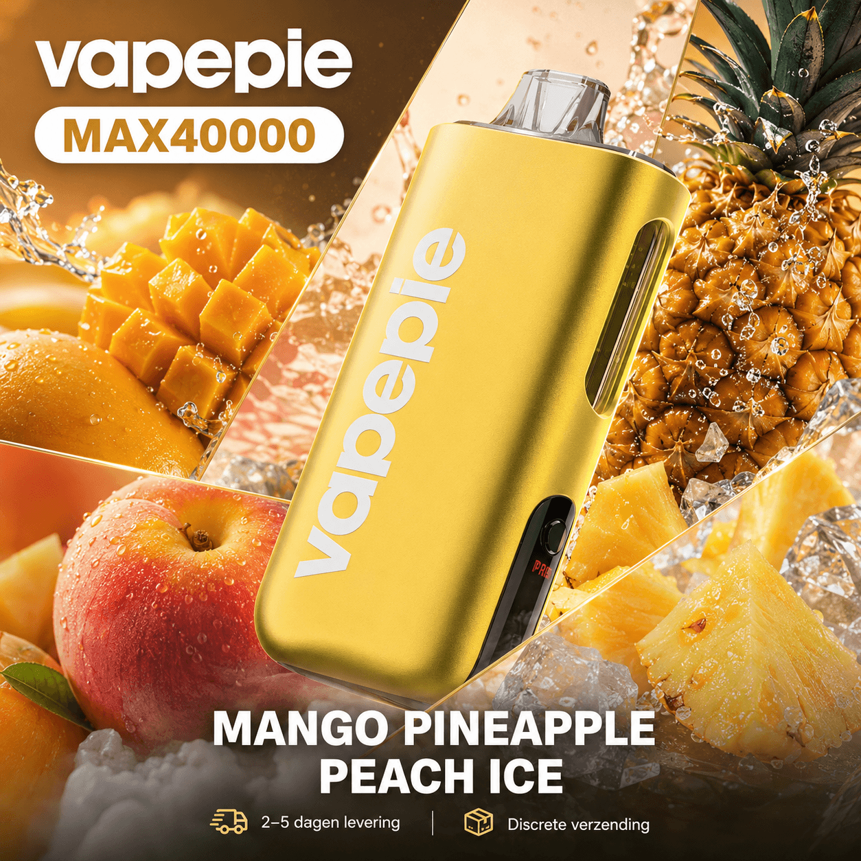🔥Vapepie Max 40.000 trekjes（5% nicotinegehalte）