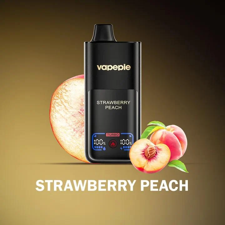 Fraise Pêche | Cigarette électronique jetable rechargeable – 70 000 bouffées