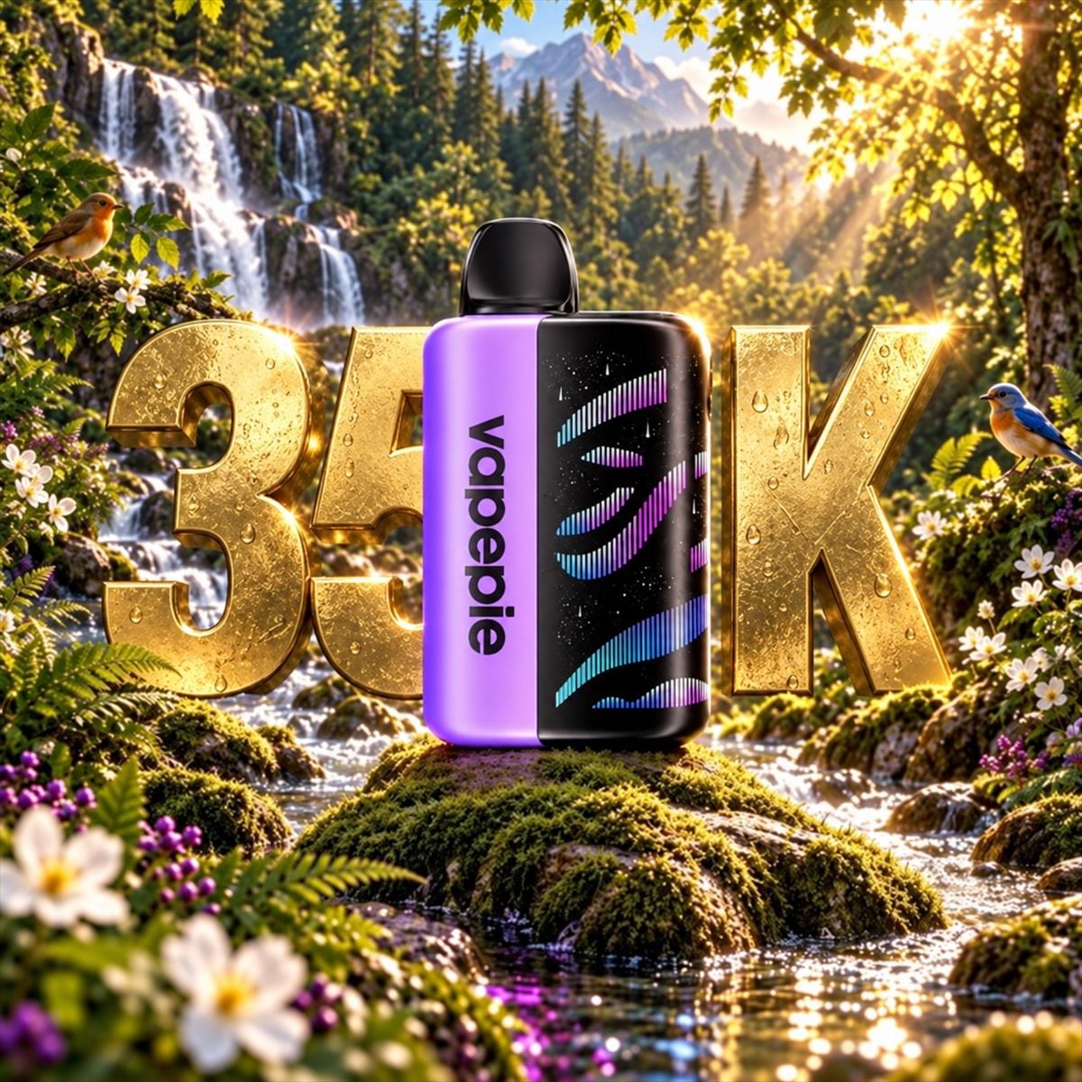 VAPEPIE Galactic Gleam 35K – Disponible en plusieurs saveurs（Teneur en nicotine : 5 %）