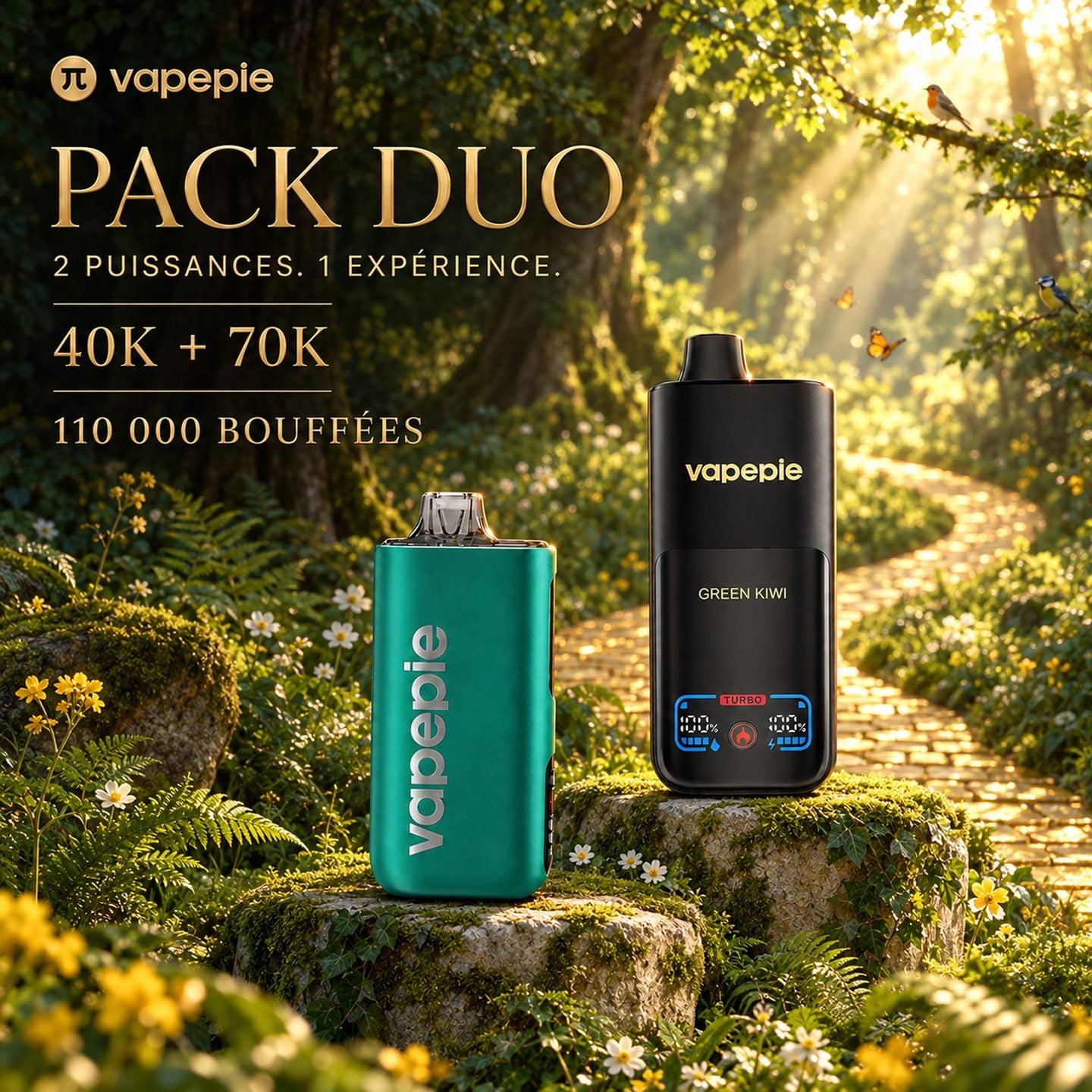 [ Pack Meilleur Prix 40 000 + 70 000 Puffs] Jusqu’à 110 000 bouffées au total