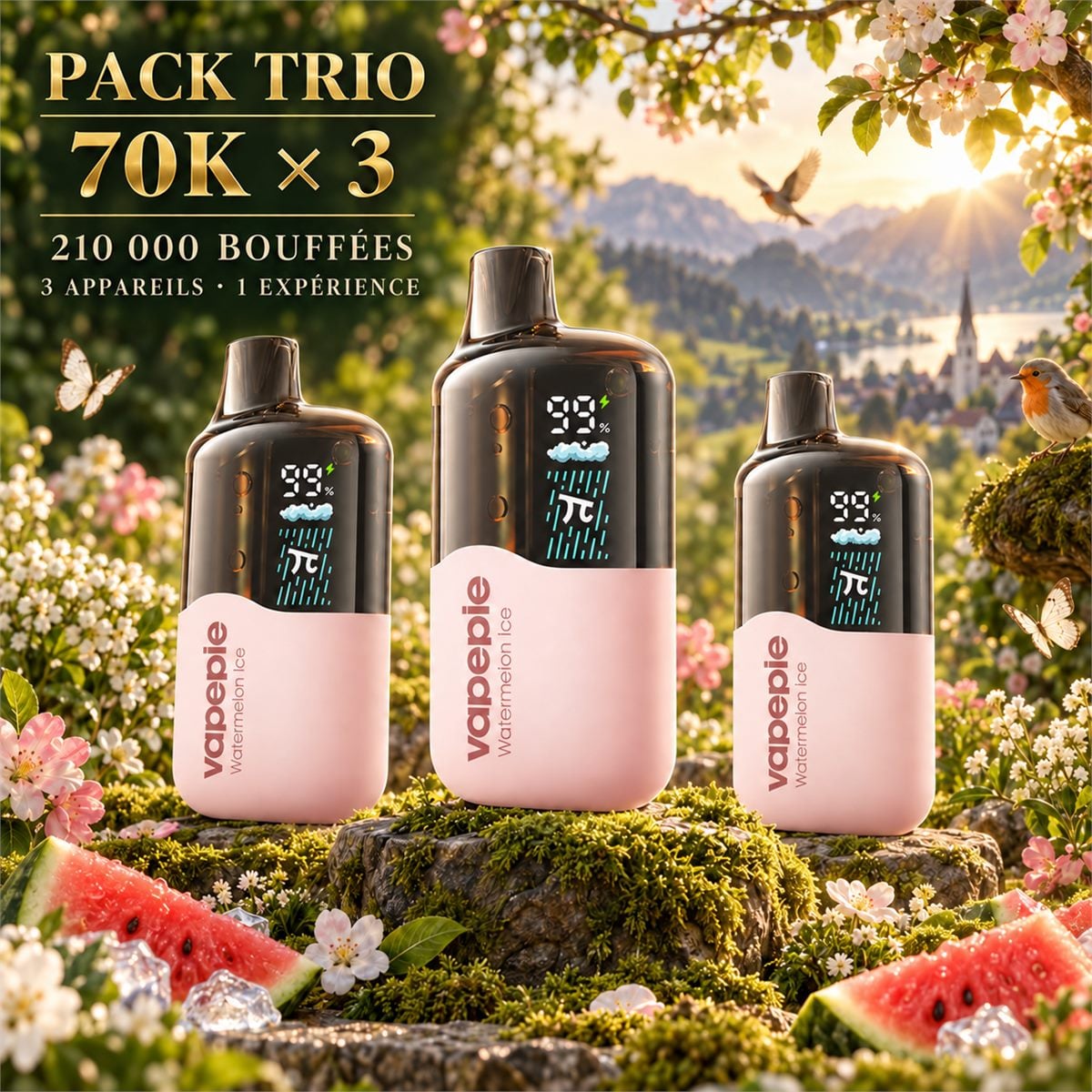 [🔥 Nouveau Pack 70K — Plus économique, plus avantageux !] Jusqu’à 210 000 bouffées au total