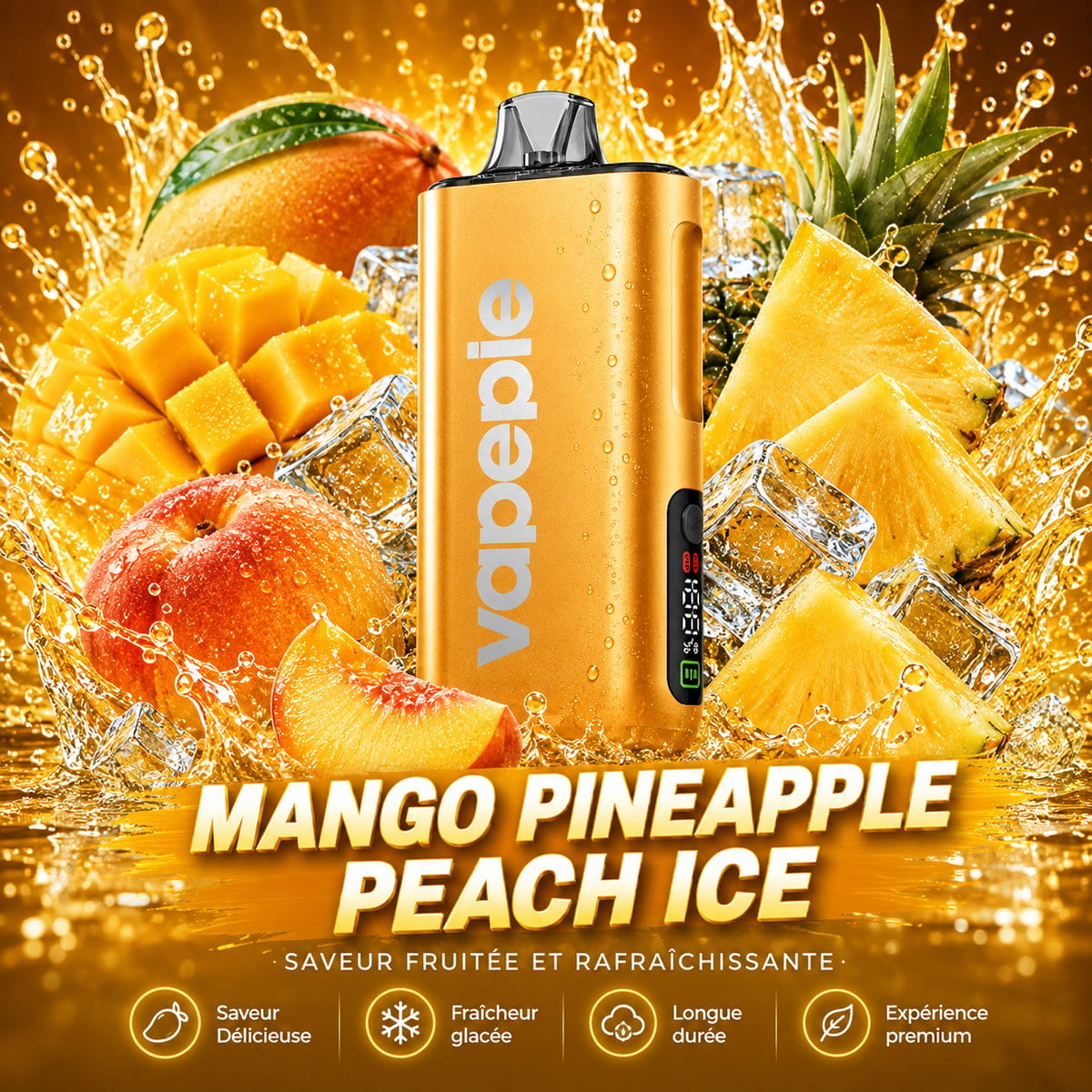 VAPEPIE Max 40K – Disponible en plusieurs saveurs