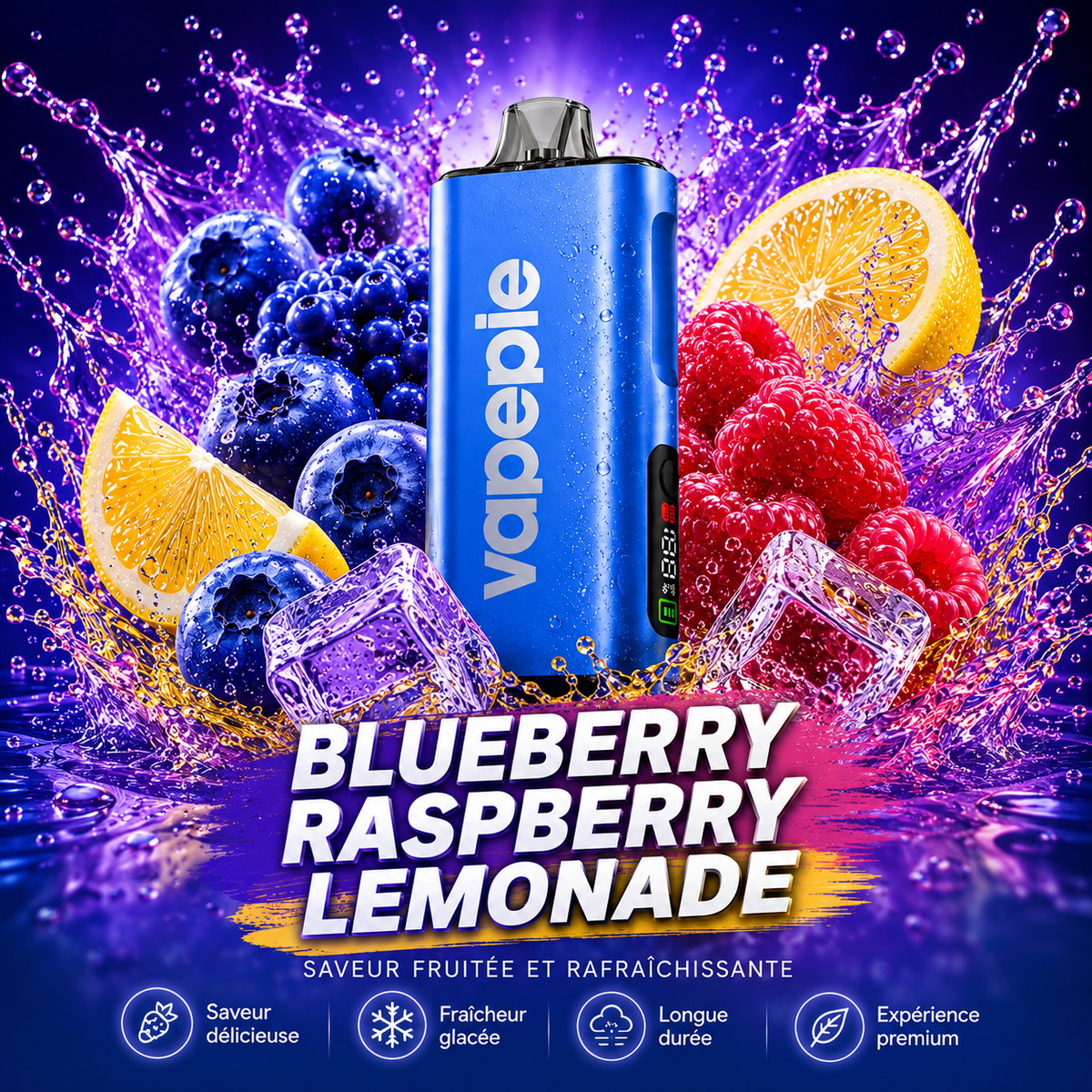 VAPEPIE Max 40K – Disponible en plusieurs saveurs