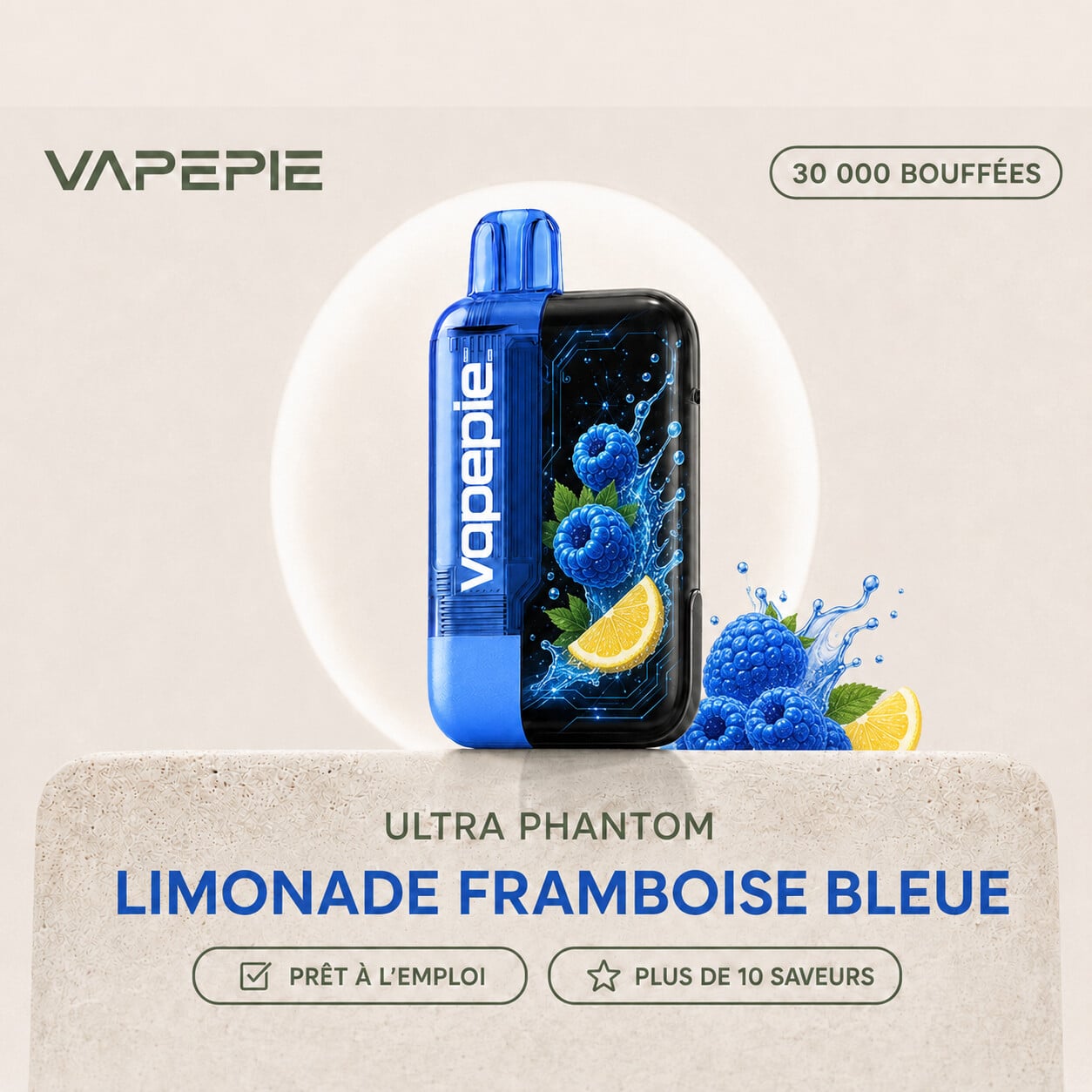VAPEPIE Ultra Phantom 30 000 bouffées | Plusieurs saveurs