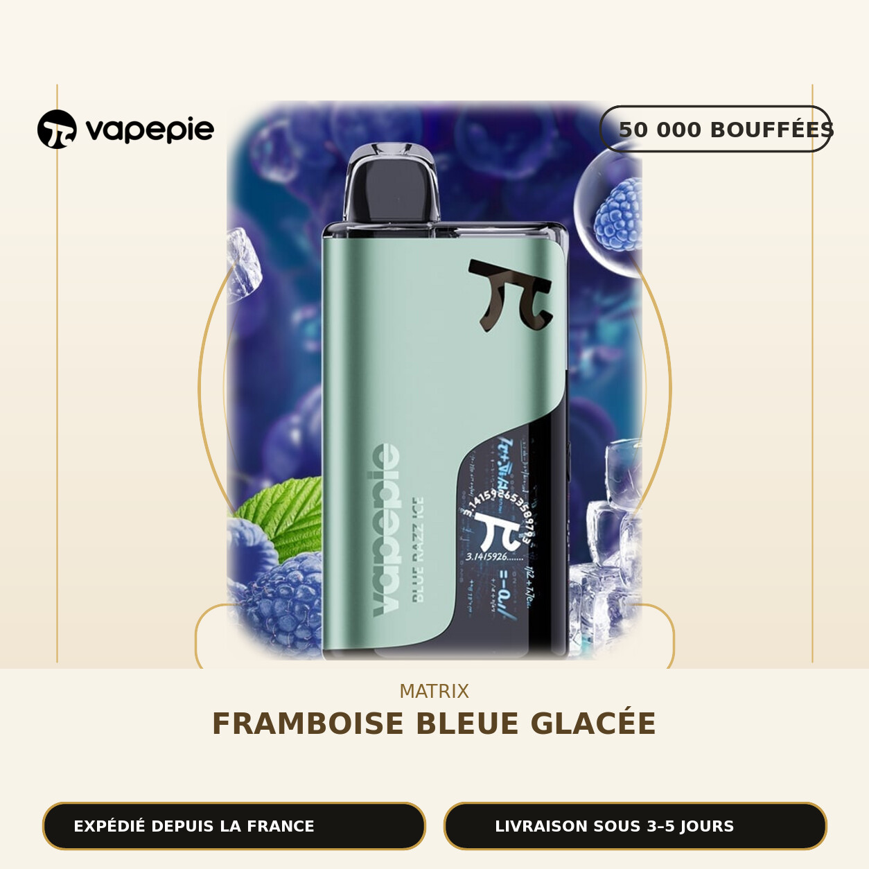 🆕VAPEPIE Matrix 50 000 bouffées | Plusieurs saveurs