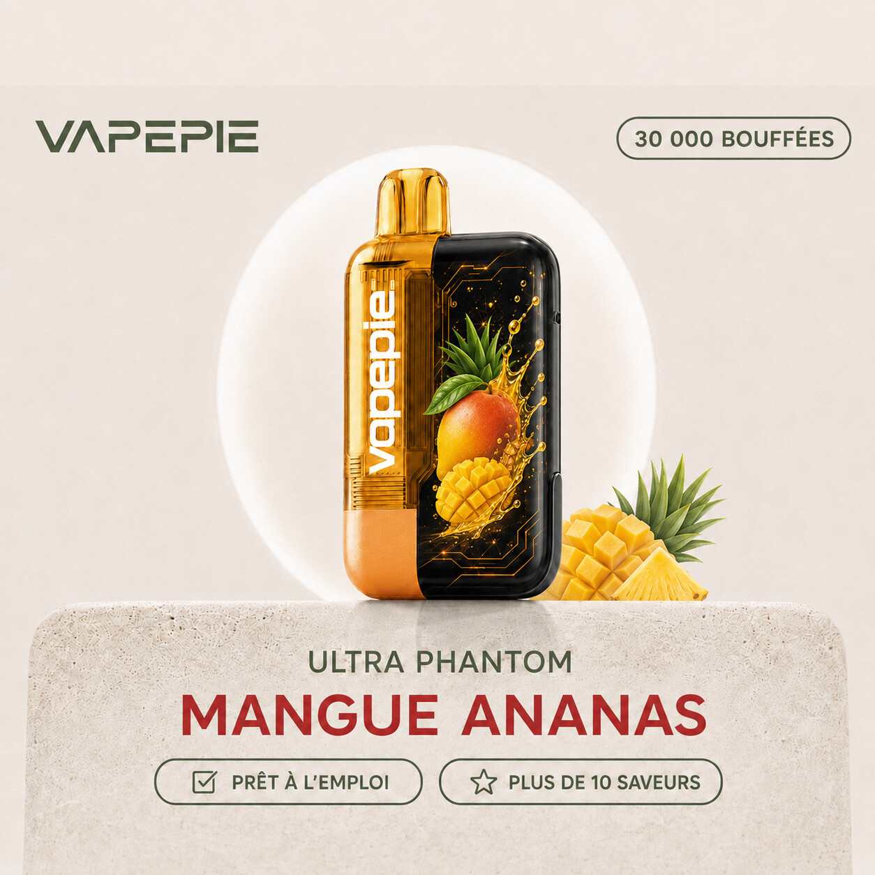VAPEPIE Ultra Phantom 30 000 bouffées | Plusieurs saveurs