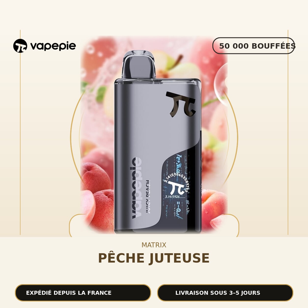 🆕VAPEPIE Matrix 50 000 bouffées | Plusieurs saveurs