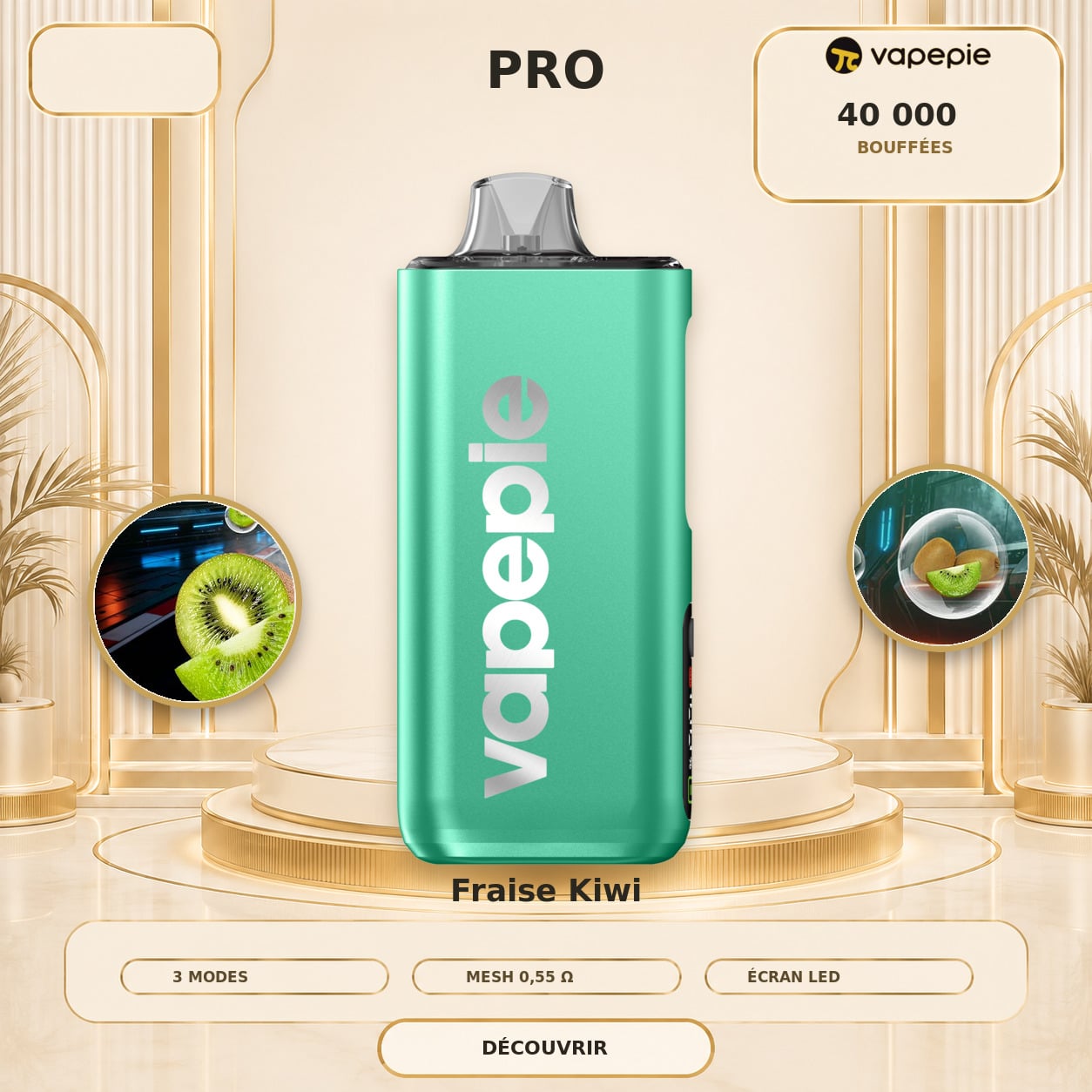 🔥 VAPEPIE Pro Upgrade 40 000 bouffées | Plusieurs saveurs