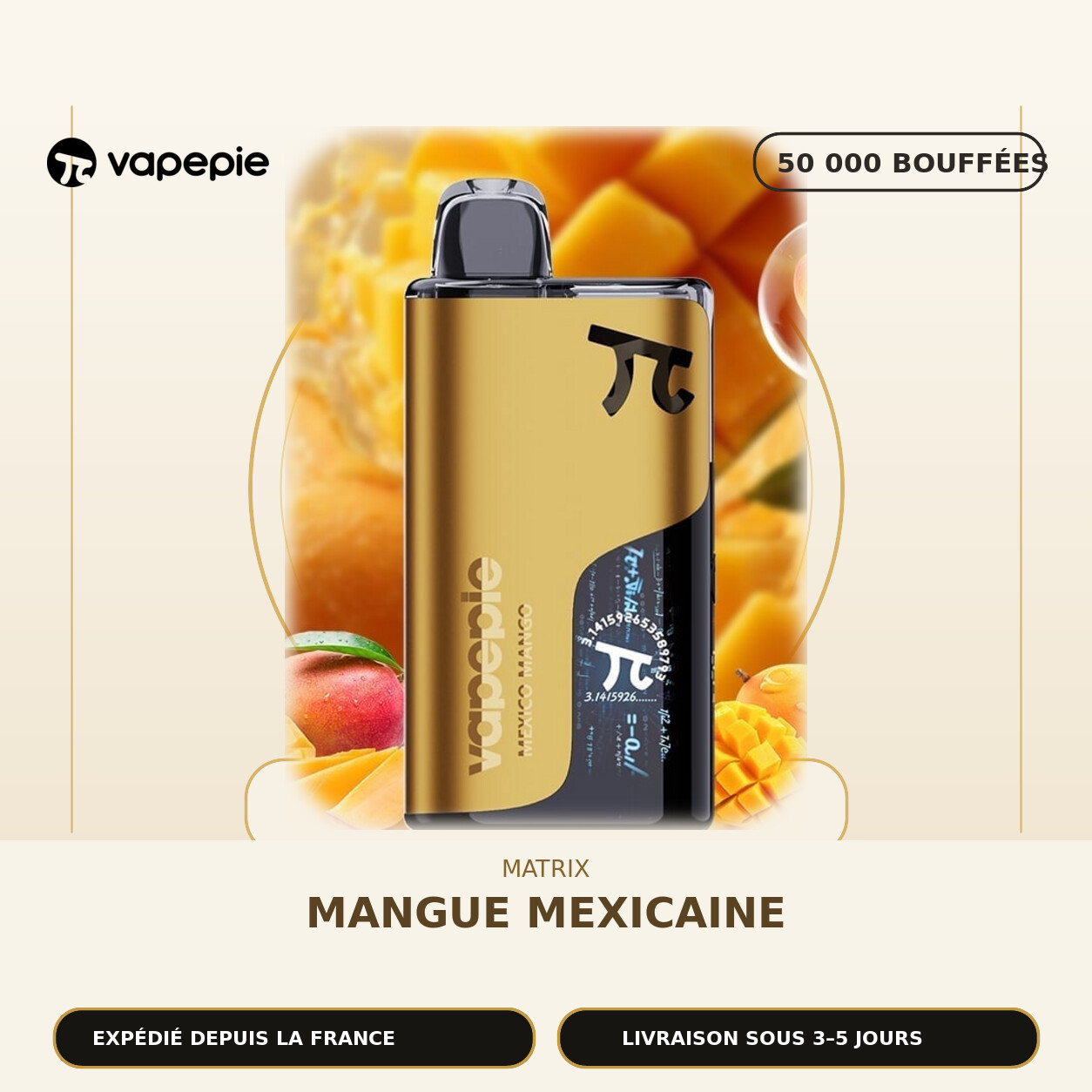 🆕VAPEPIE Matrix 50 000 bouffées | Plusieurs saveurs
