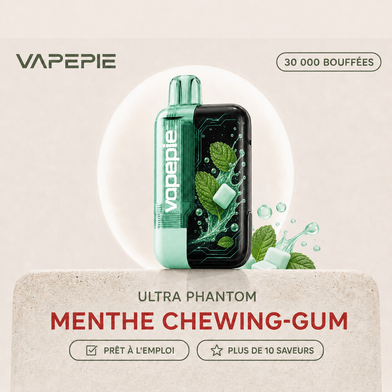 VAPEPIE Ultra Phantom 30 000 bouffées | Plusieurs saveurs