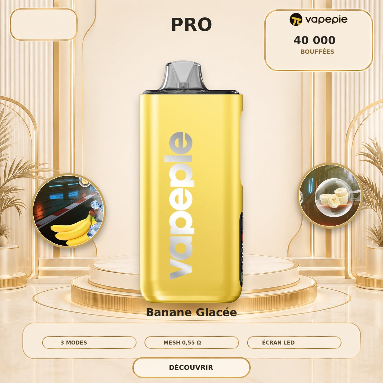 🔥 VAPEPIE Pro Upgrade 40 000 bouffées | Plusieurs saveurs