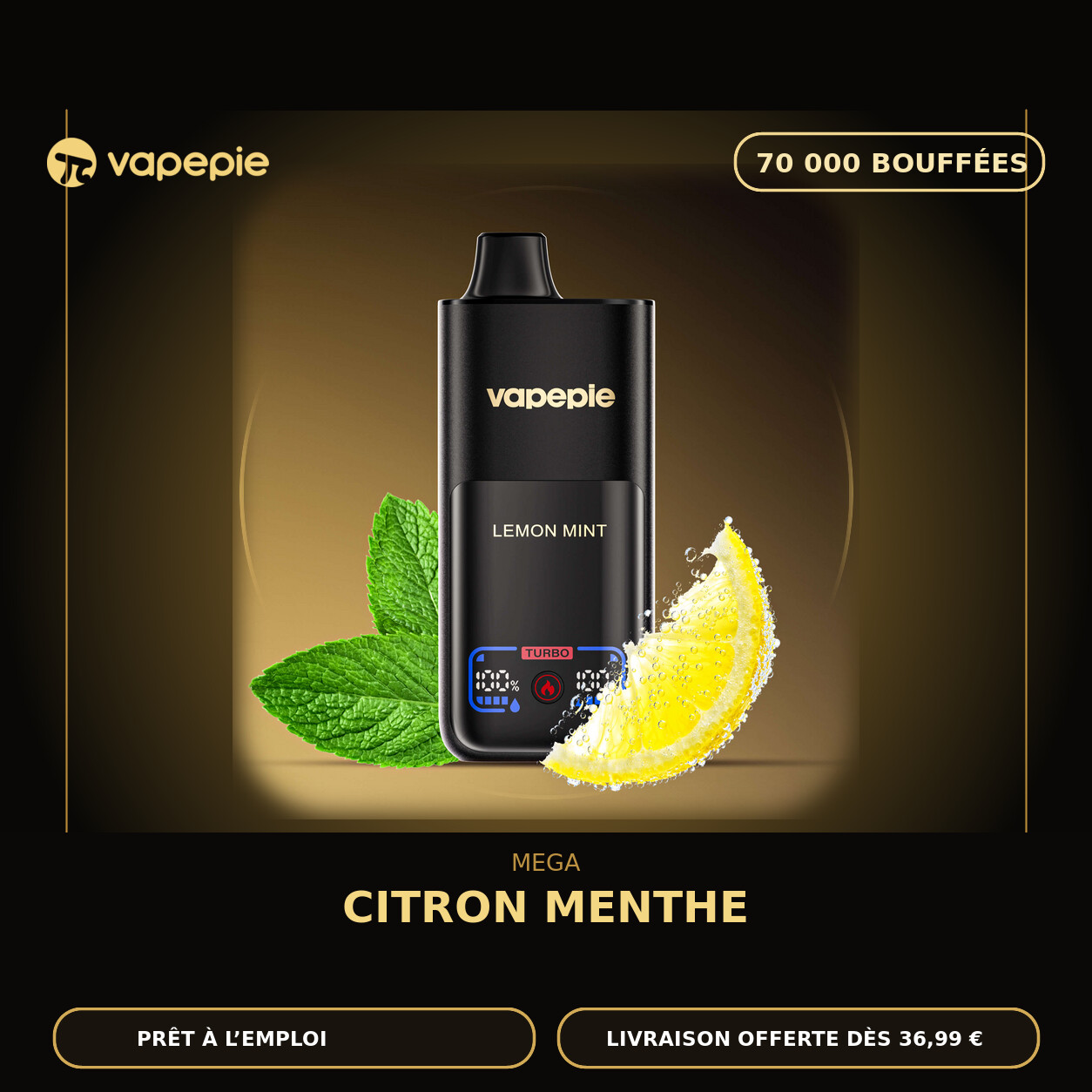 Citron Menthe | 70 000 bouffées