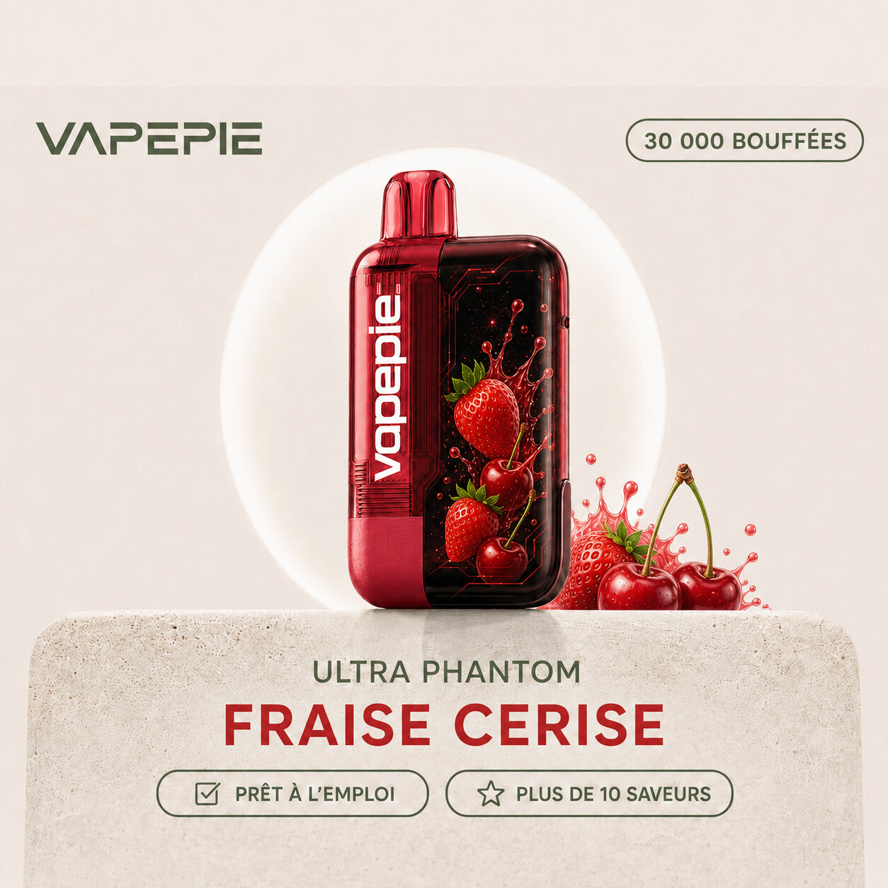VAPEPIE Ultra Phantom 30 000 bouffées | Plusieurs saveurs