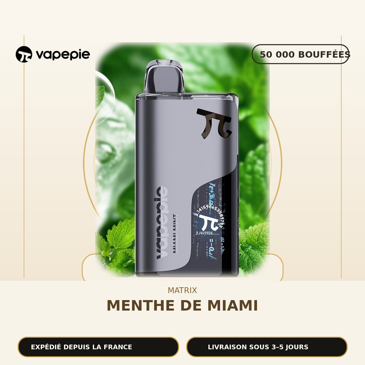 Menthe Miami丨50 000 bouffées