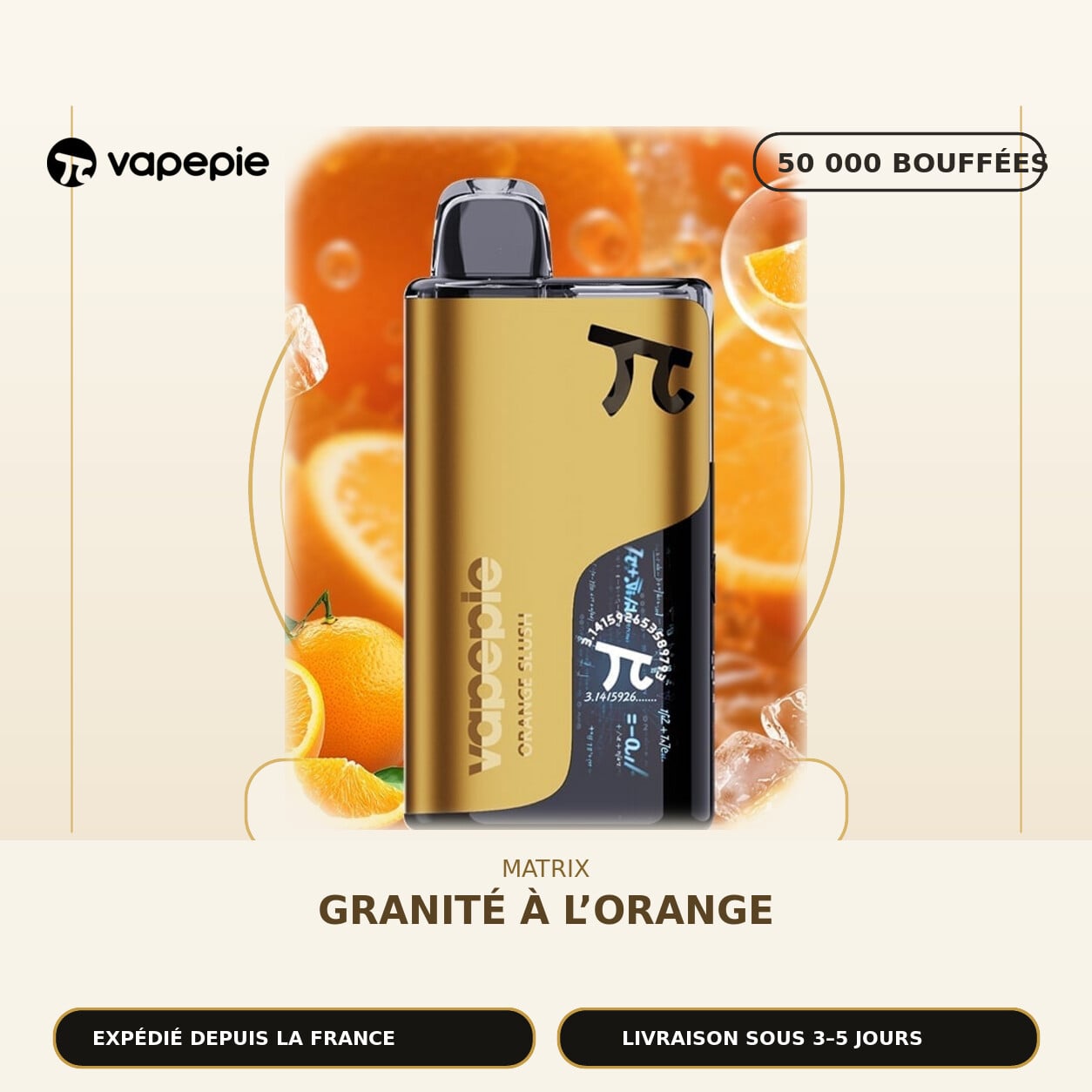 Granité à l’Orange丨50 000 bouffées