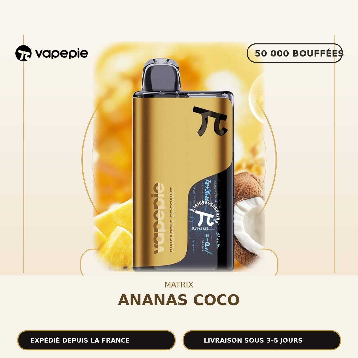 🆕VAPEPIE Matrix 50 000 bouffées | Plusieurs saveurs