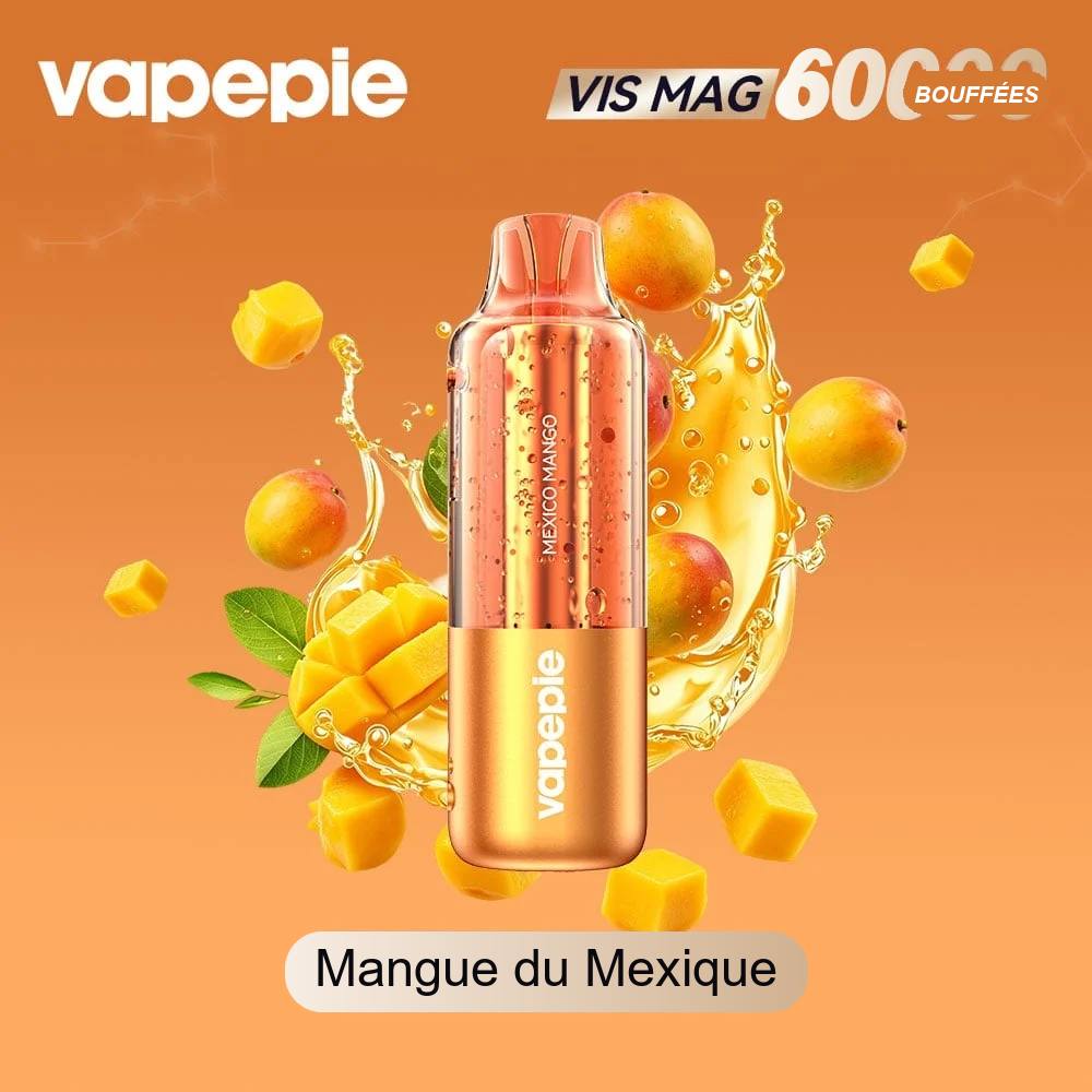 🆕Vapepie VIS MAG 60 000 bouffées – Pod remplaçable (3 % de nicotine)
