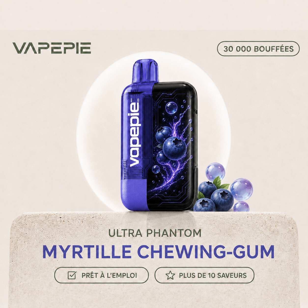 VAPEPIE Ultra Phantom 30 000 bouffées | Plusieurs saveurs