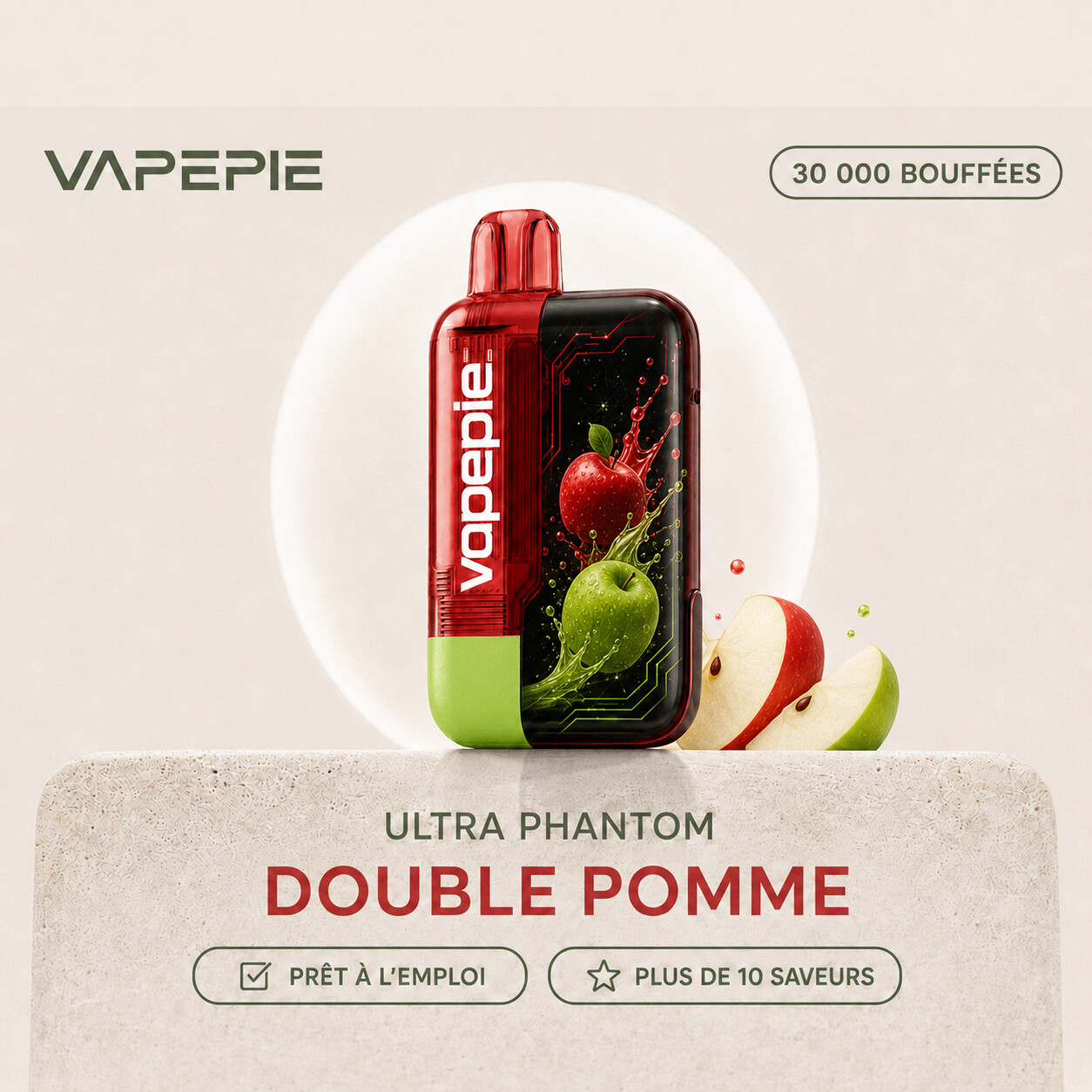 VAPEPIE Ultra Phantom 30 000 bouffées | Plusieurs saveurs
