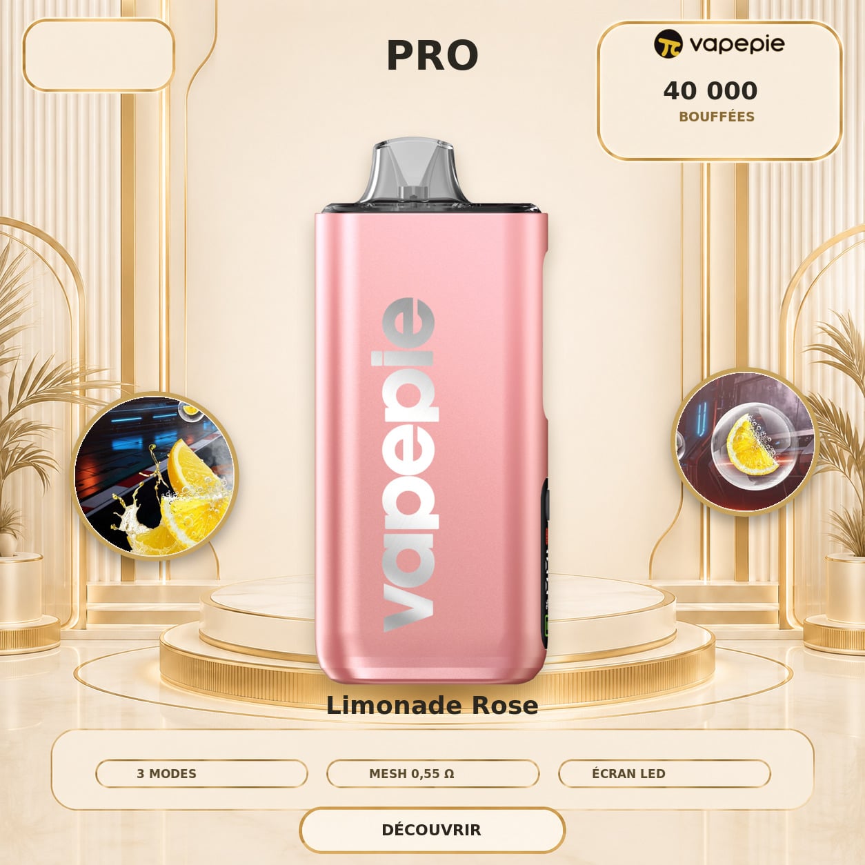 🔥 VAPEPIE Pro Upgrade 40 000 bouffées | Plusieurs saveurs
