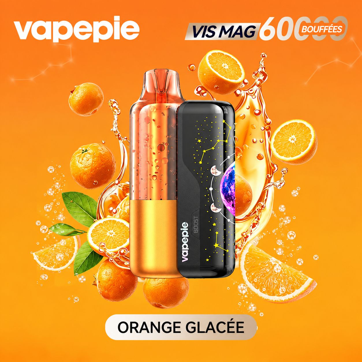 🆕Nouveau modèle à pod remplaçable Vapepie VIS MAG 60 000 bouffées (3 % de nicotine)