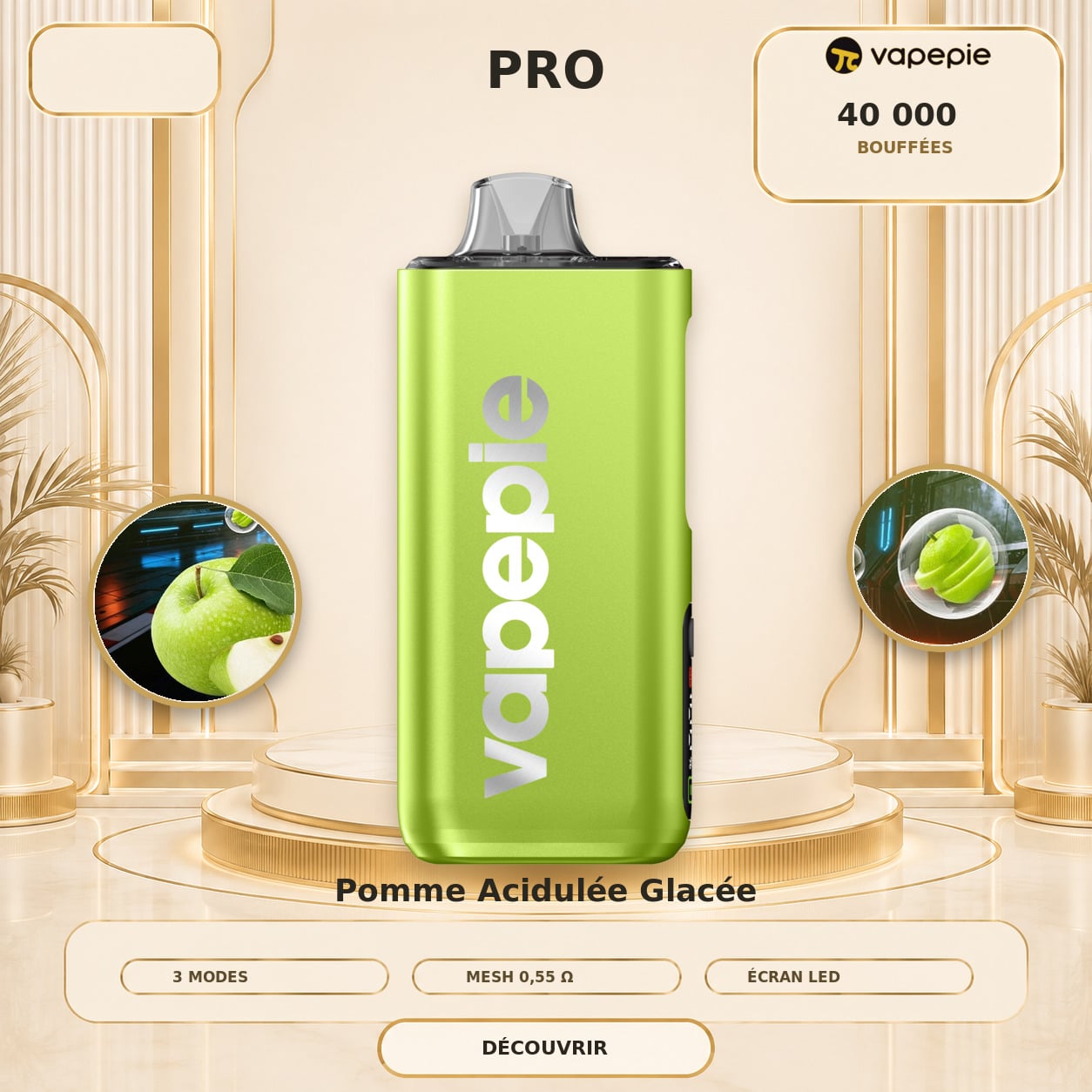 🔥 VAPEPIE Pro Upgrade 40 000 bouffées | Plusieurs saveurs