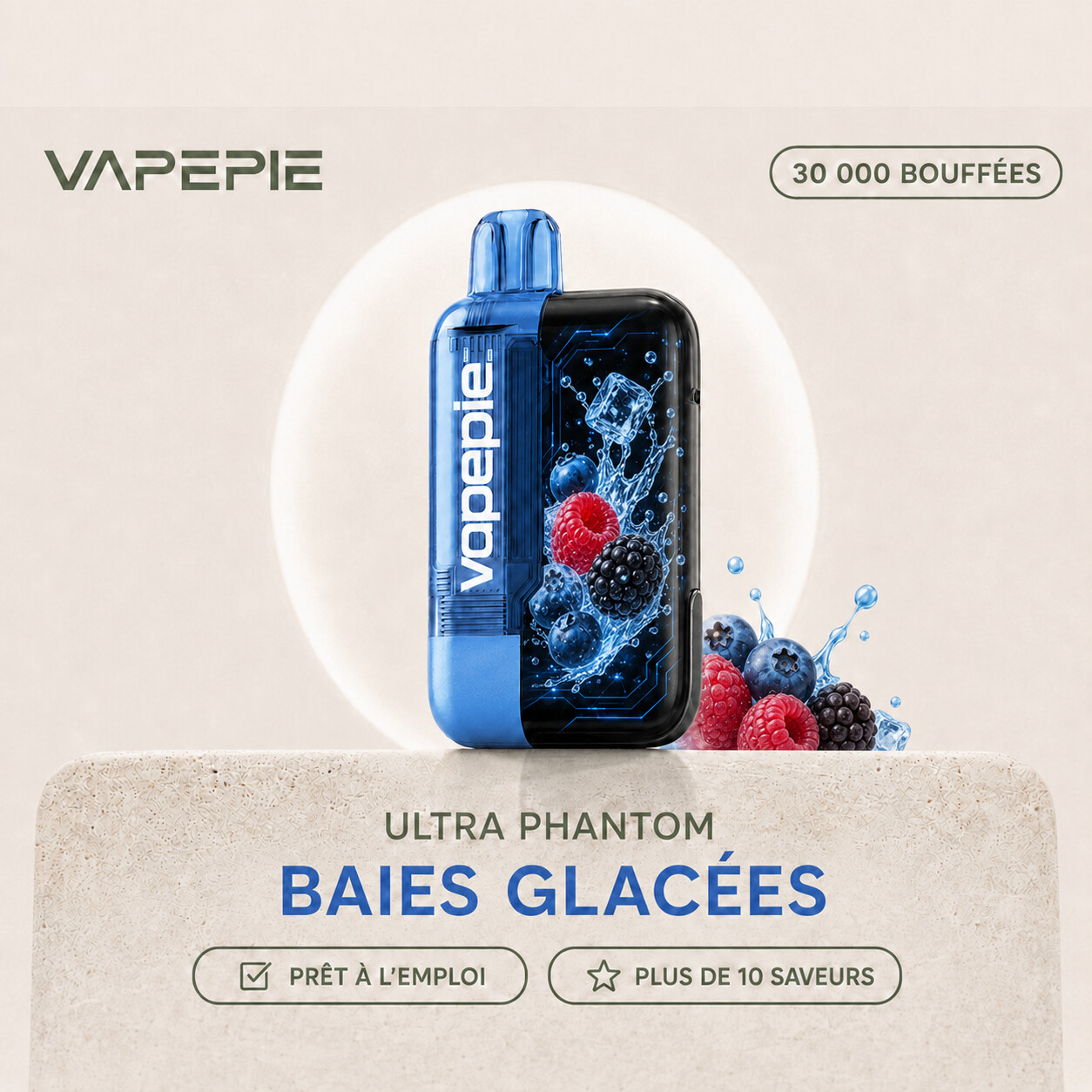 VAPEPIE Ultra Phantom 30 000 bouffées | Plusieurs saveurs
