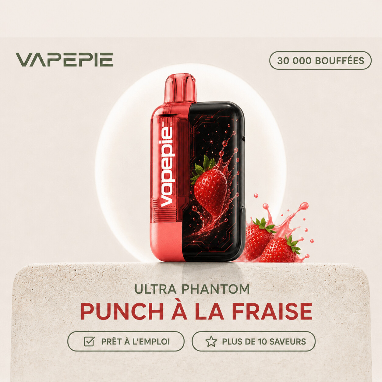 VAPEPIE Ultra Phantom 30 000 bouffées | Plusieurs saveurs