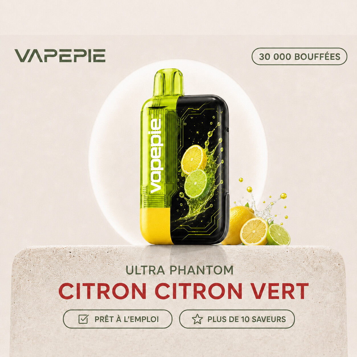 VAPEPIE Ultra Phantom 30 000 bouffées | Plusieurs saveurs