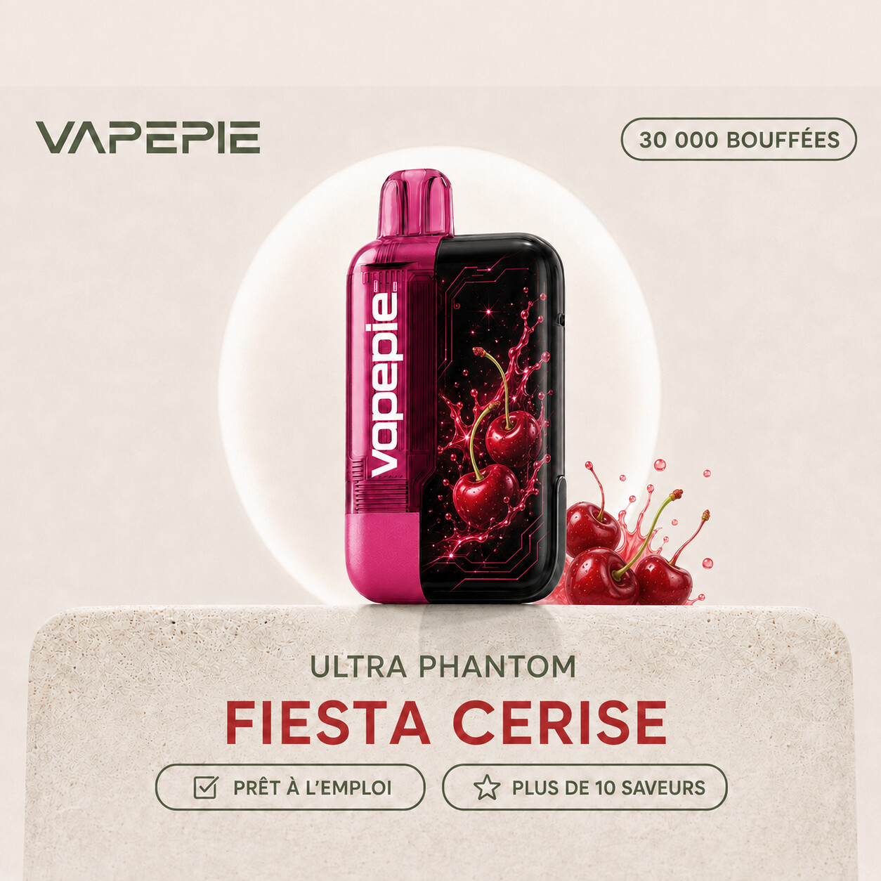 VAPEPIE Ultra Phantom 30 000 bouffées | Plusieurs saveurs