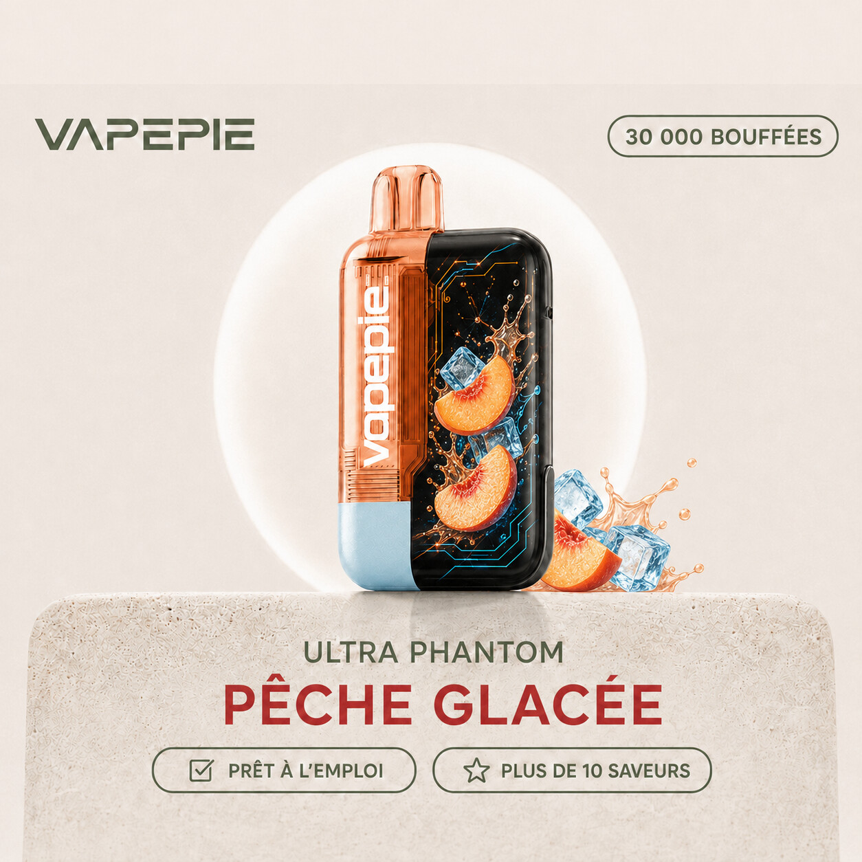 VAPEPIE Ultra Phantom 30 000 bouffées | Plusieurs saveurs