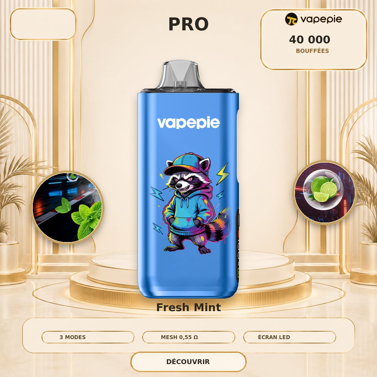 🔥 VAPEPIE Pro Upgrade 40 000 bouffées | Plusieurs saveurs