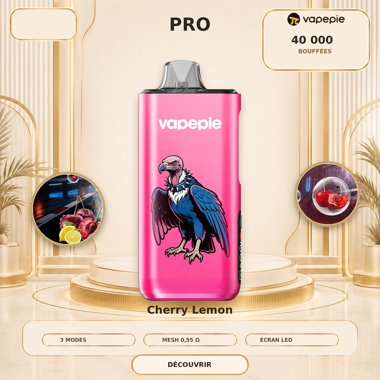 Cerise Citron | PRO | 40 000 bouffées