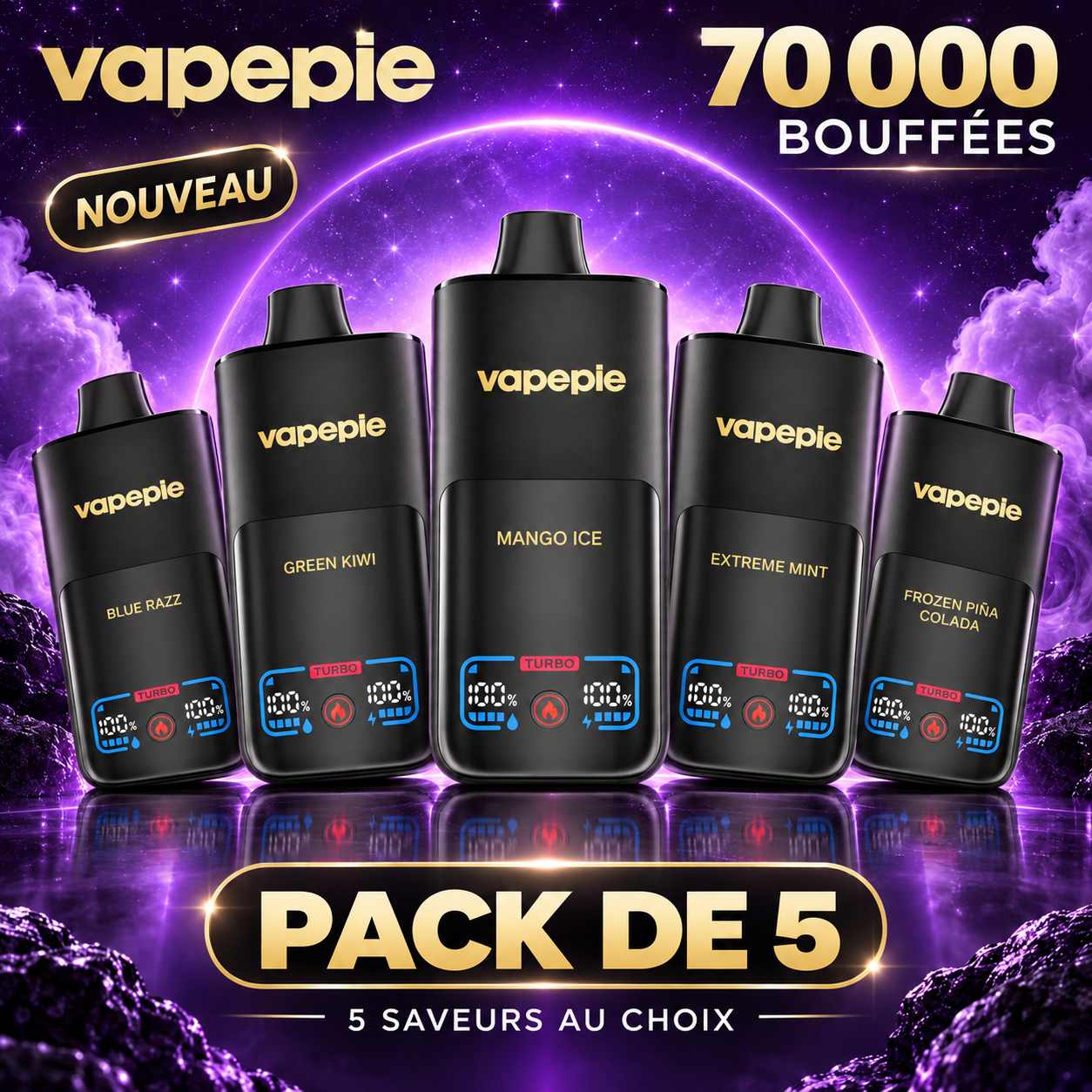 PACK TURBO ENDURANCE 70K — 3 PIÈCES
