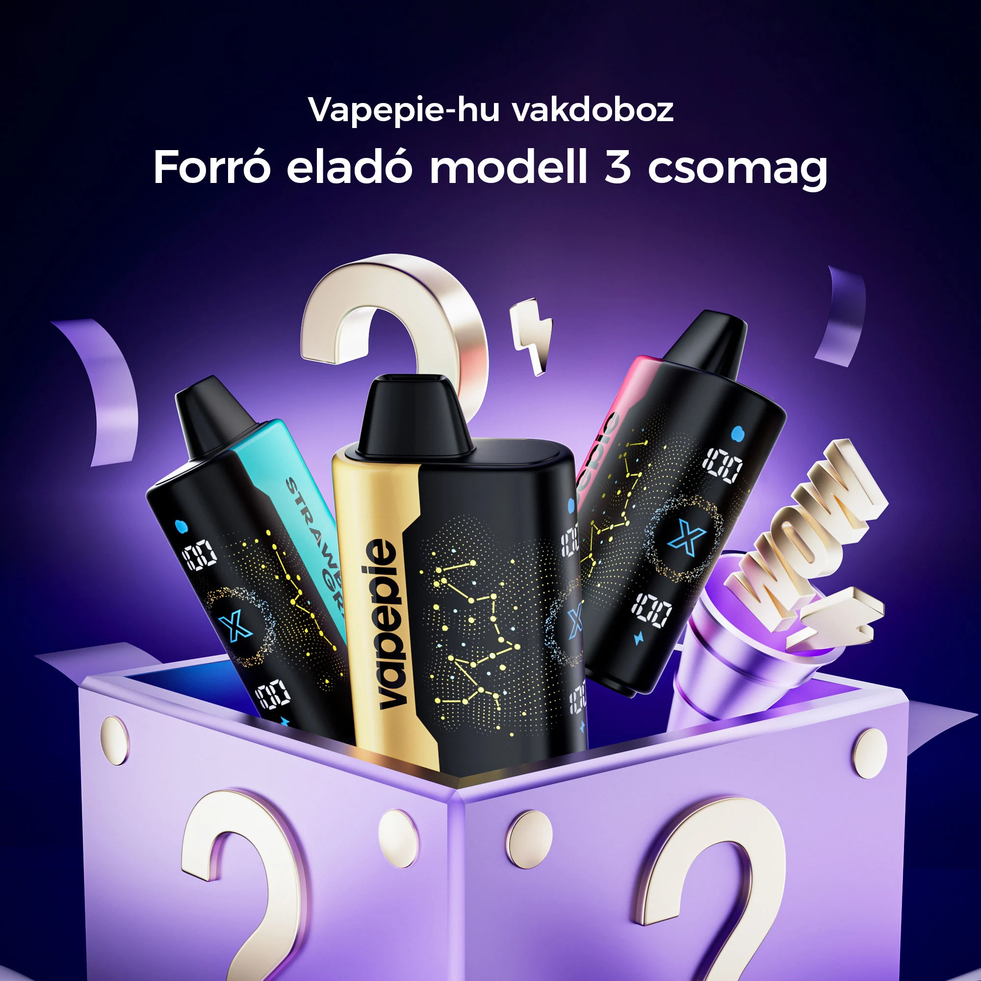 đ5 darabos meglepetĂ©sdoboz---VAPEPIE 25000 PUFFS