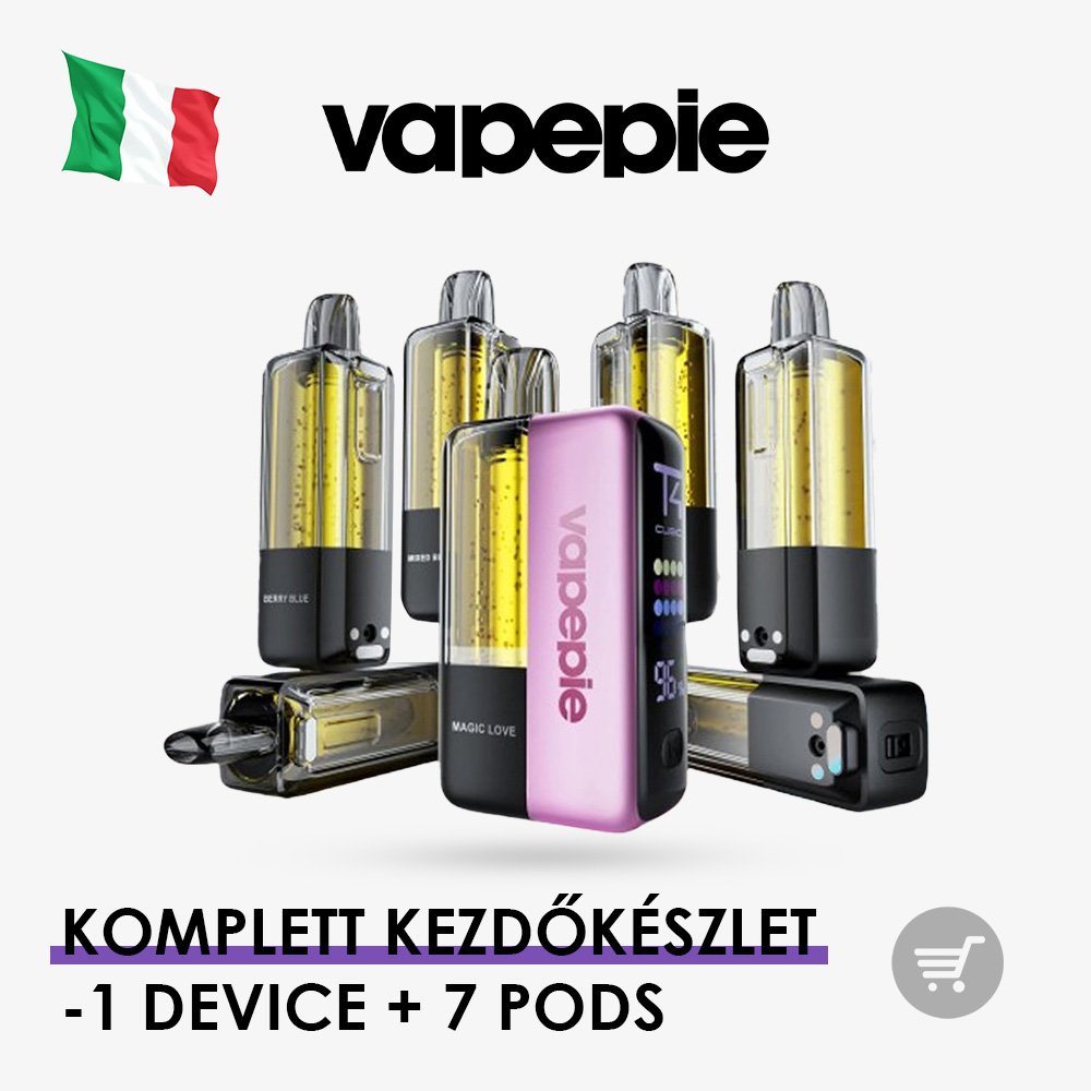 [Komplett kezdőkészlet – 1 Device + 7 Pods]VAPEPIE Ultra X 15000 PUFFS