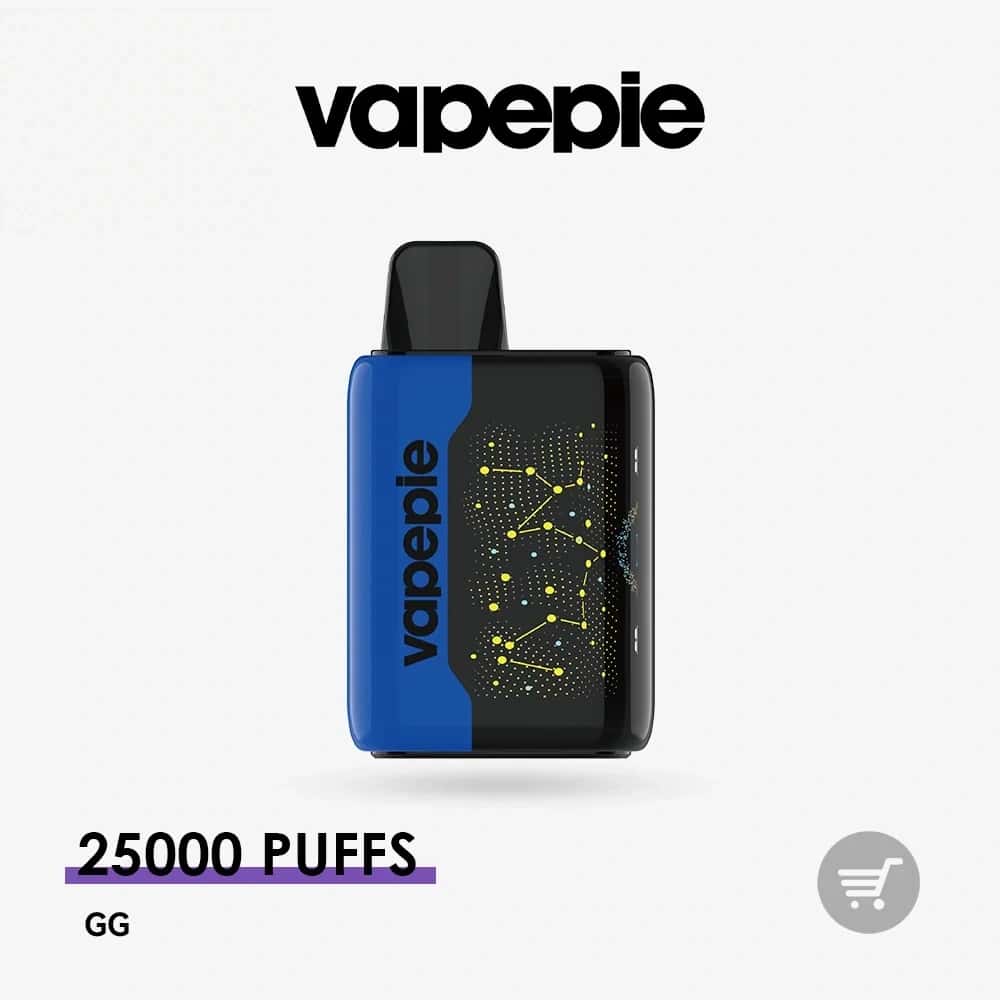 VAPEPIE 25000 PUFFS - Star Sky ívelt képernyő! extrém hosszú üzemidő, villámgyors töltés!
