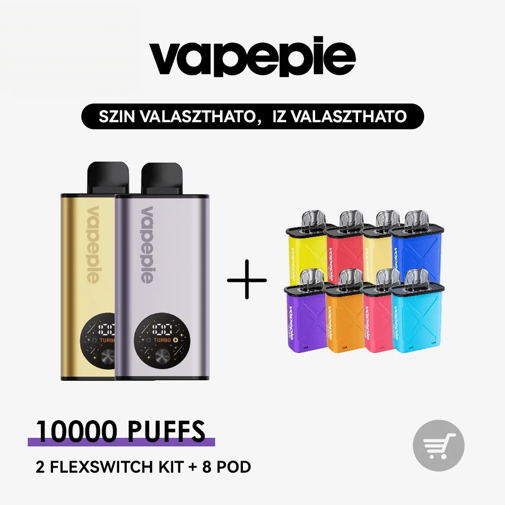 VAPEPIE FlexSwitch 10K Kit Bundle | 2 Kit + 8 vagy 10 Pod
