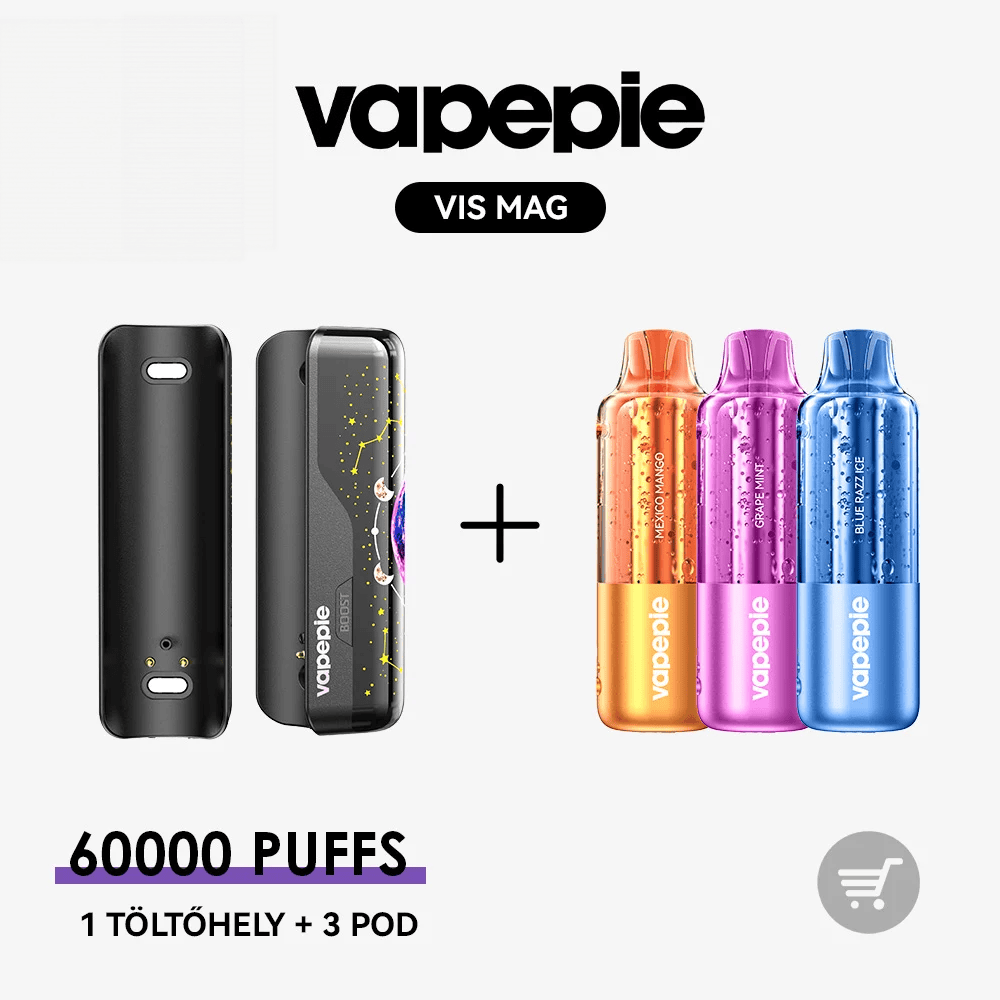 🚀 VAPEPIE VIS MAG 60000 Slukk--1 töltőhely + 3/5/6/10 POD | Ízkaland Csomag