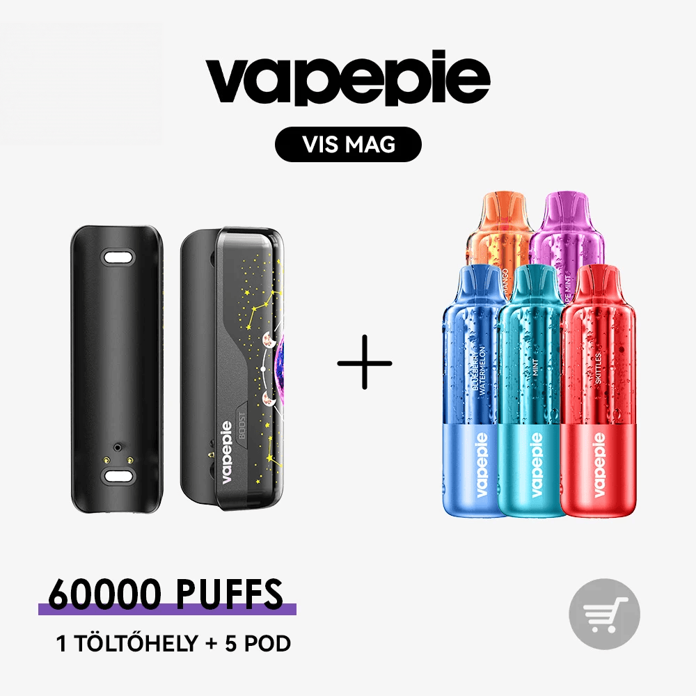 🚀 VAPEPIE VIS MAG 60000 Slukk--1 töltőhely + 3/5/6/10 POD | Ízkaland Csomag