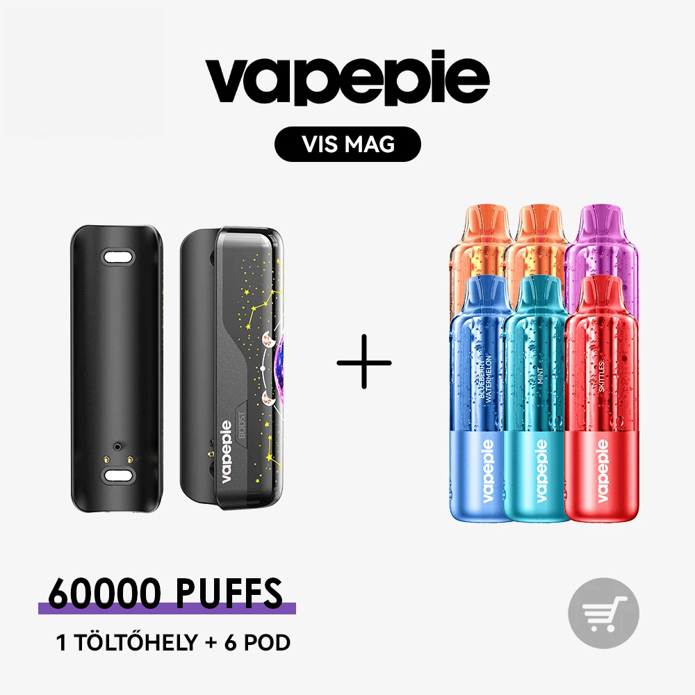 🚀 VAPEPIE VIS MAG 60000 Slukk--1 töltőhely + 3/5/6/10 POD | Ízkaland Csomag