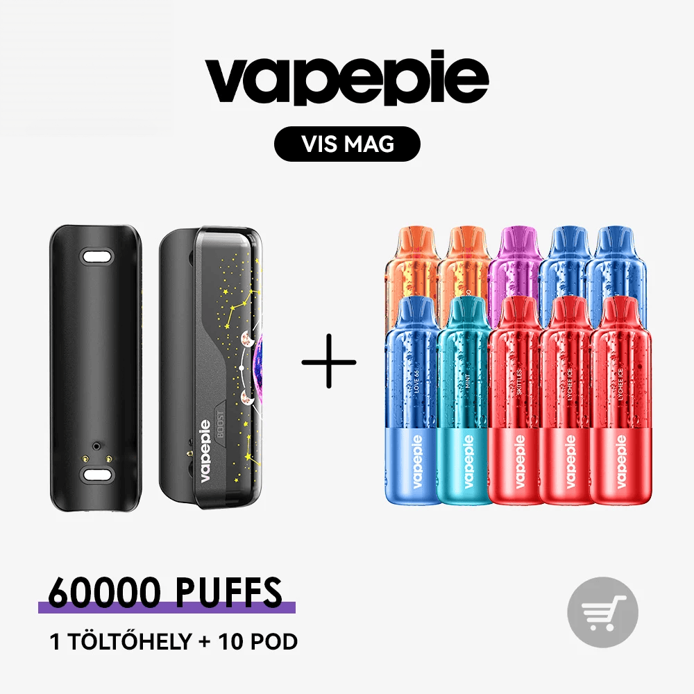 🚀 VAPEPIE VIS MAG 60000 Slukk--1 töltőhely + 3/5/6/10 POD | Ízkaland Csomag