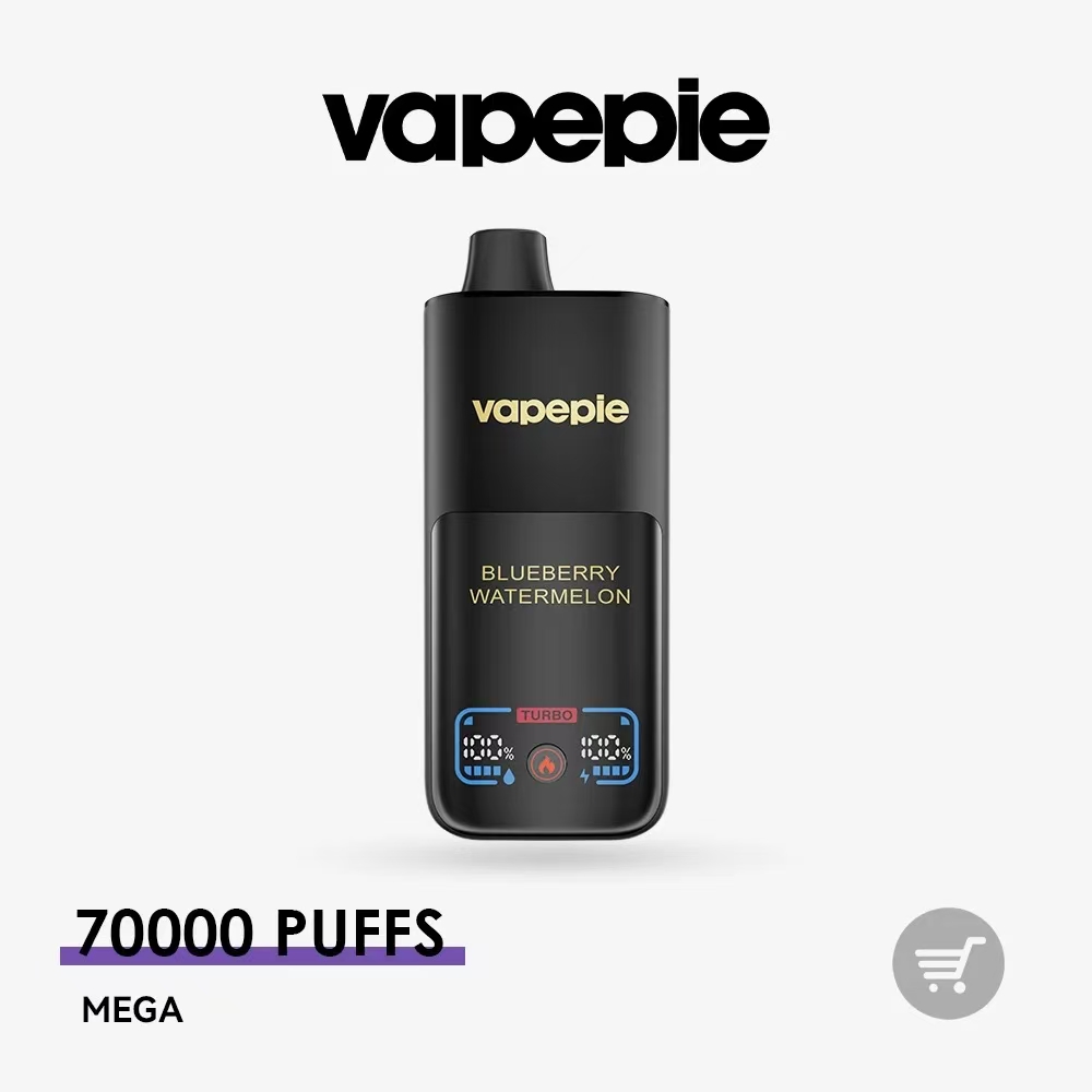 VAPEPIE Mega – 70 000 slukk – Extra nagy gőztermelés és hosszan tartó teljesítmény