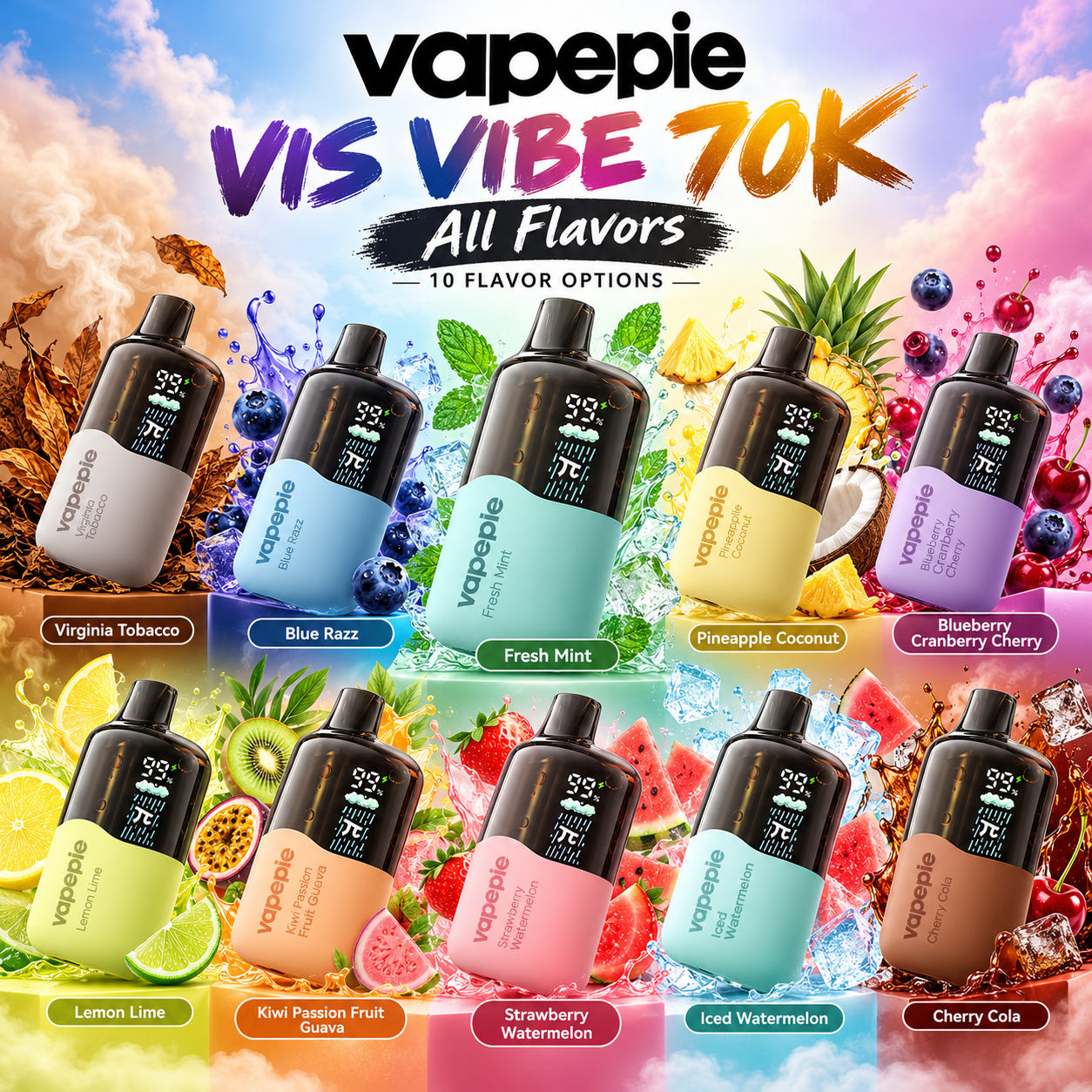 VAPEPIE VIS VIBE 70000 slukk