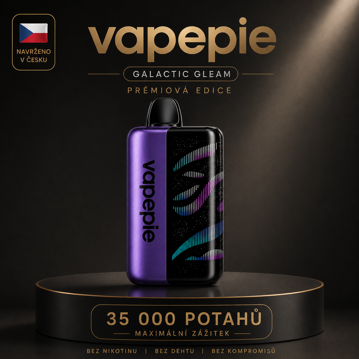 VAPEPIE GALACTIC GLEAM 35 000 POTAHŮ