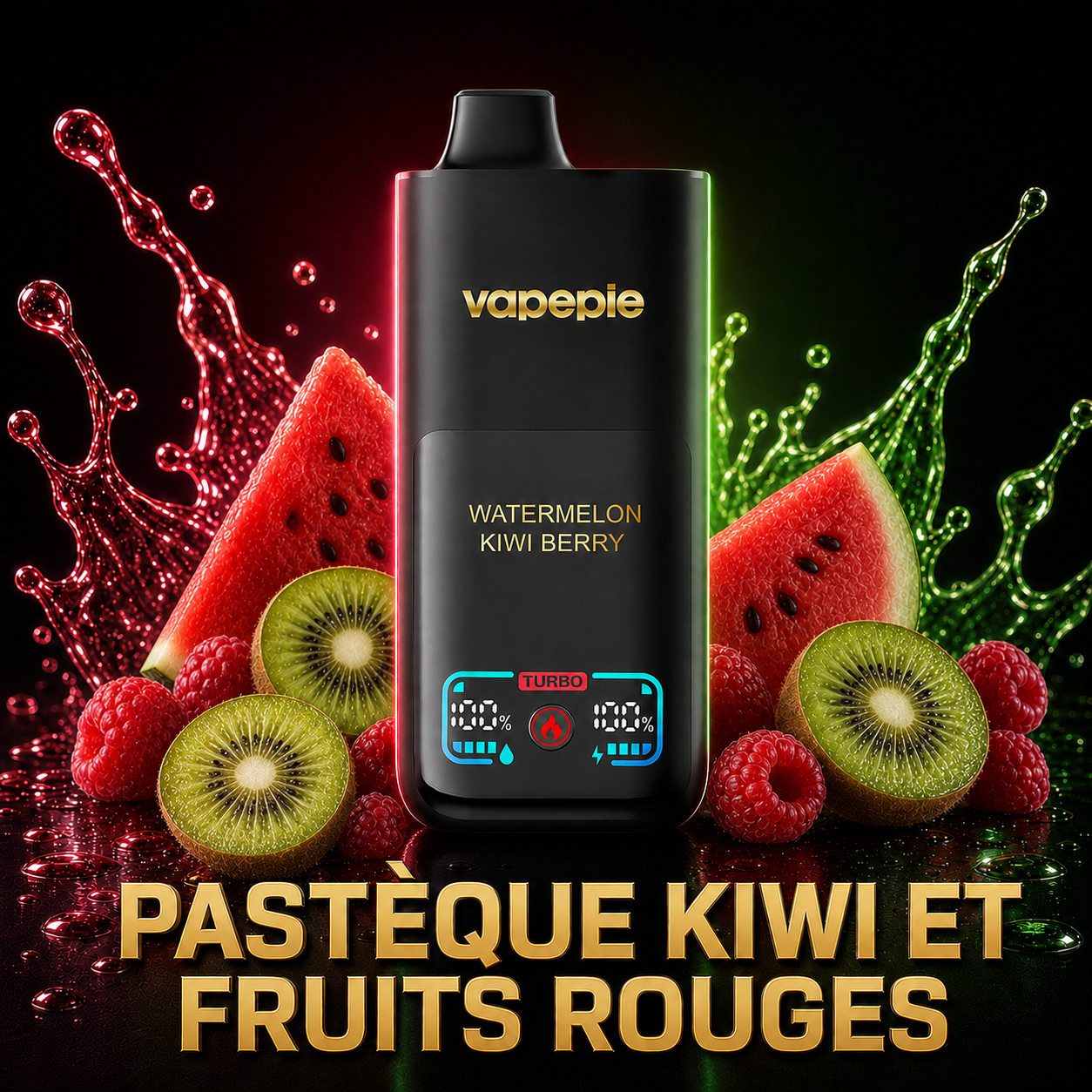 Vapepie Mega 70 000 bouffées – Cigarette électronique jetable rechargeable, disponible en plusieurs saveurs