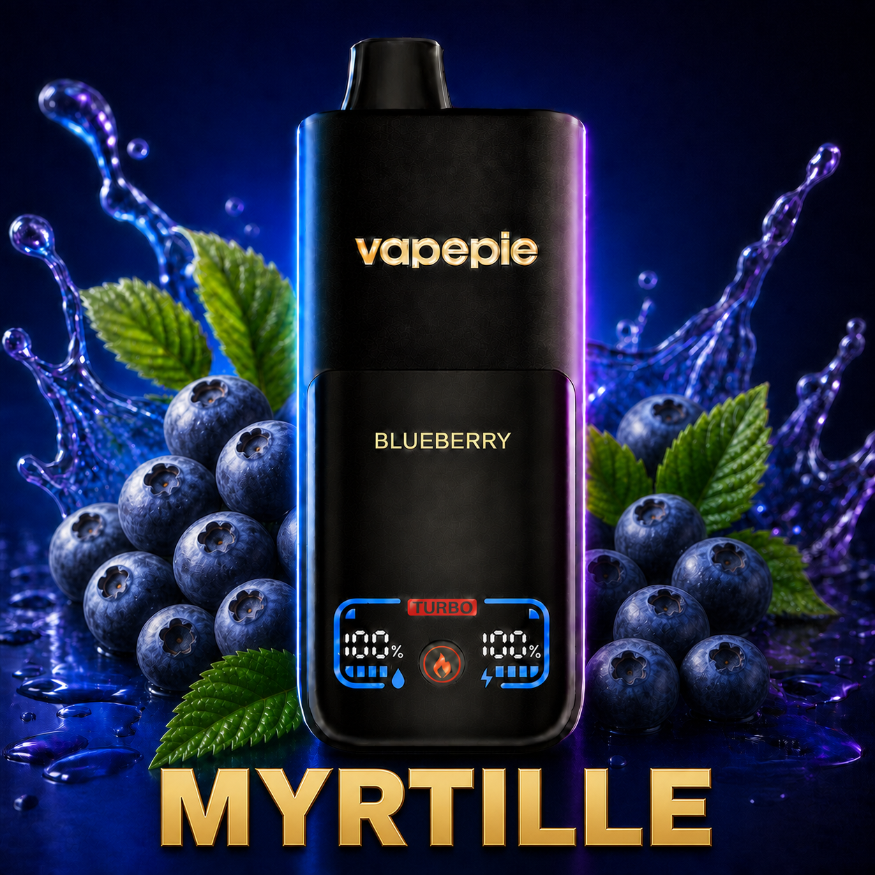 Vapepie Mega 70 000 bouffées – Cigarette électronique jetable rechargeable, disponible en plusieurs saveurs