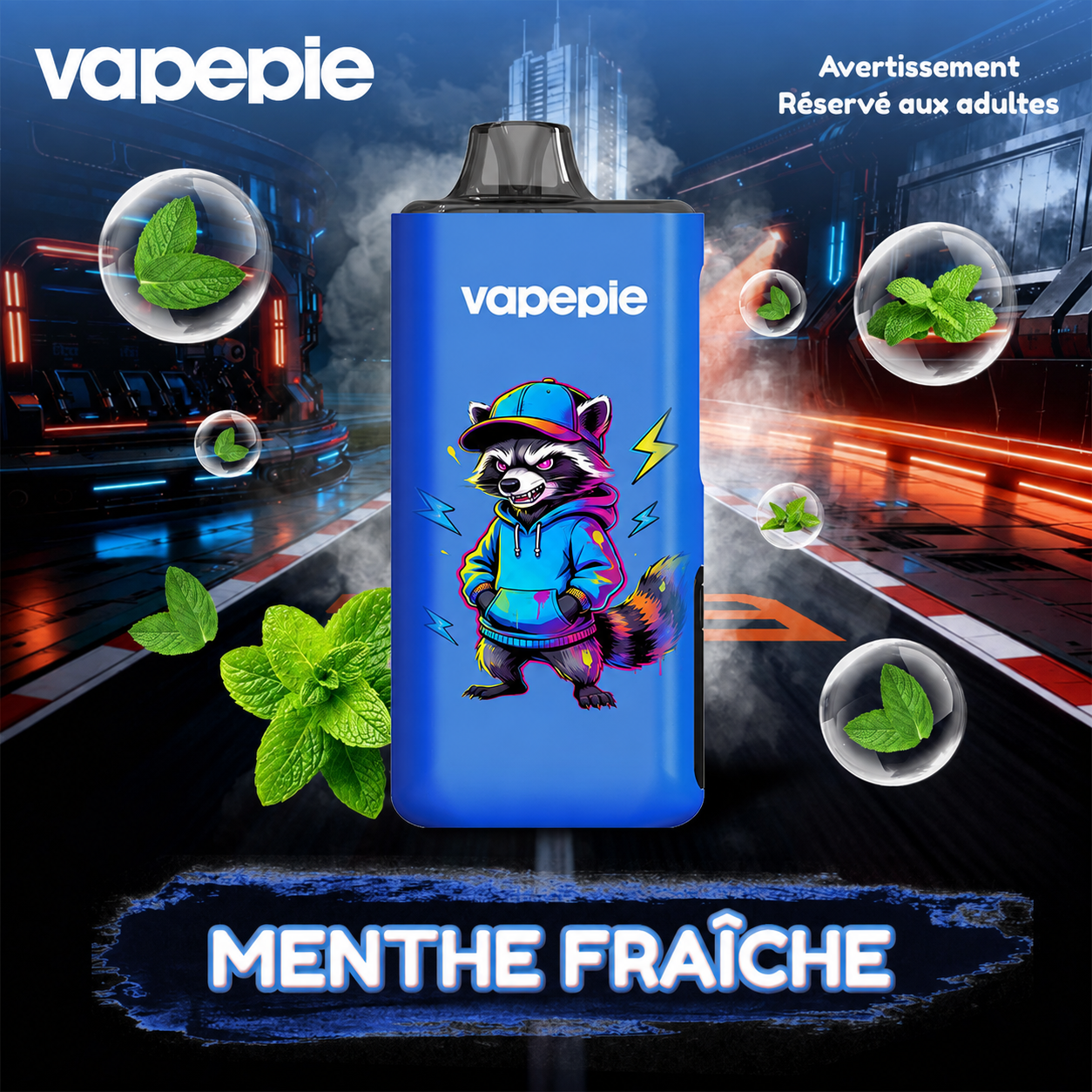 Menthe Fraîche | PRO | Cigarette électronique jetable rechargeable – 40 000 bouffées