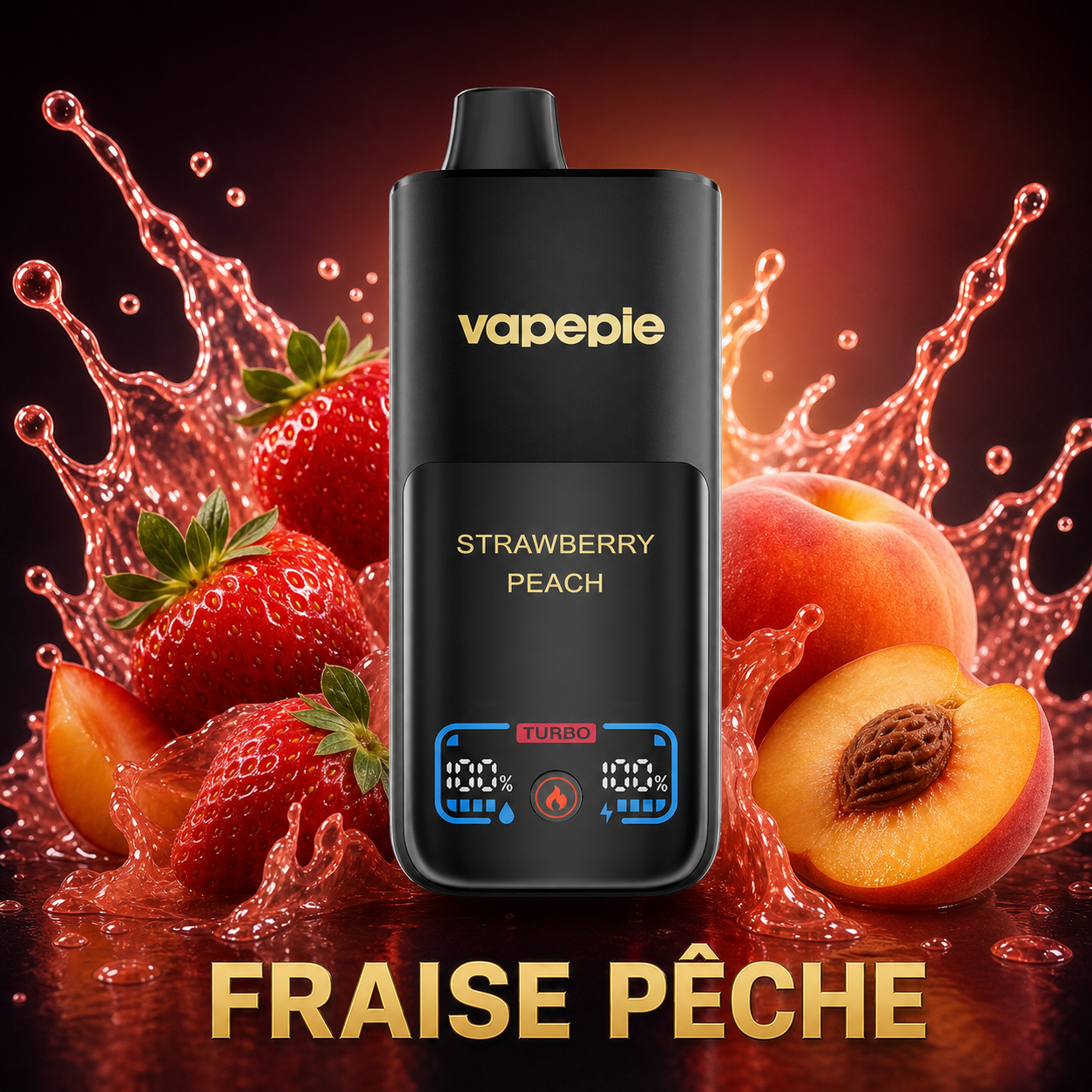 Vapepie Mega 70 000 bouffées – Cigarette électronique jetable rechargeable, disponible en plusieurs saveurs